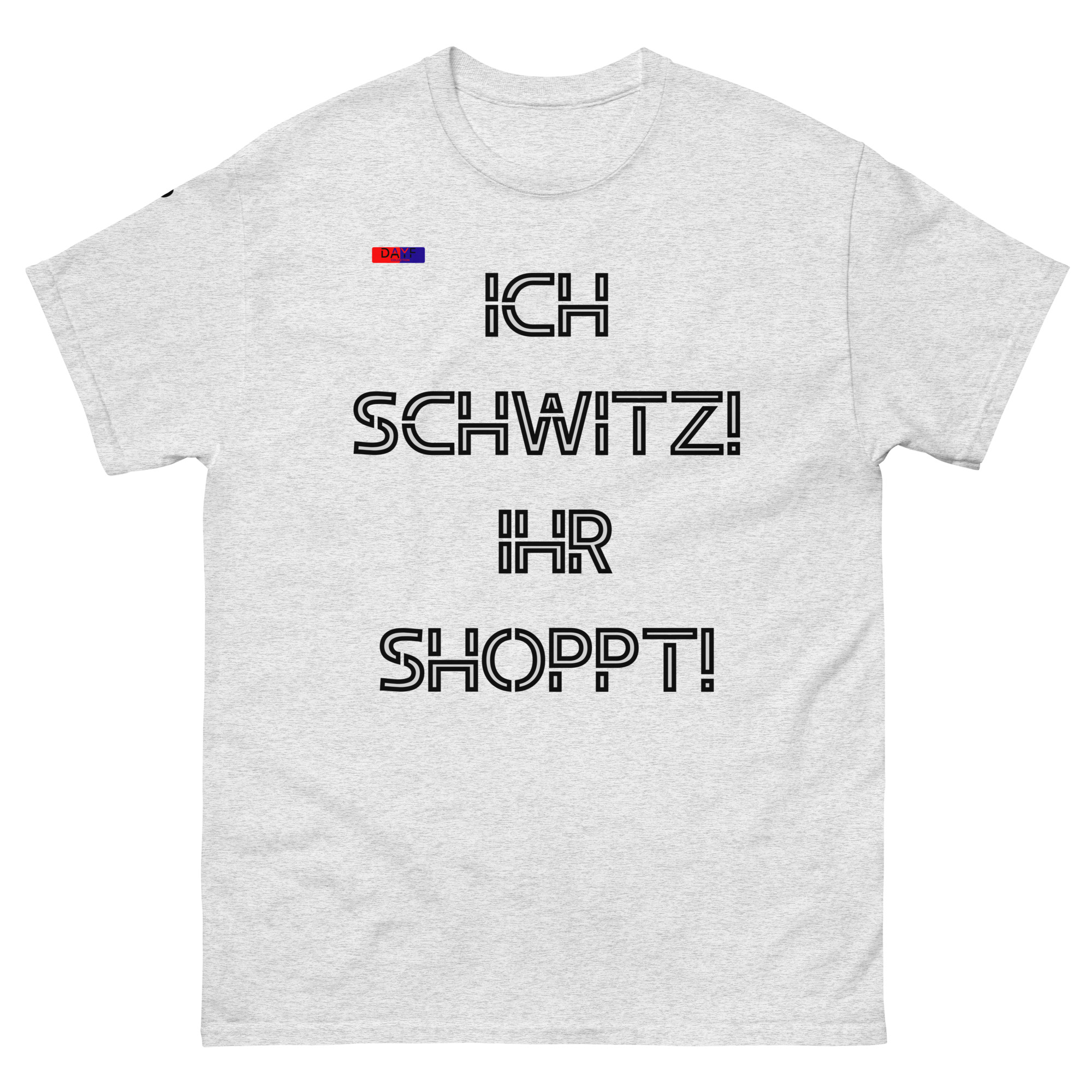 Unisex classic T shirt Nummer 5 Frontprint Dayf Design Nummeriert DE Collection Classic Fit Minimal Typografie Premium Print Edition 5