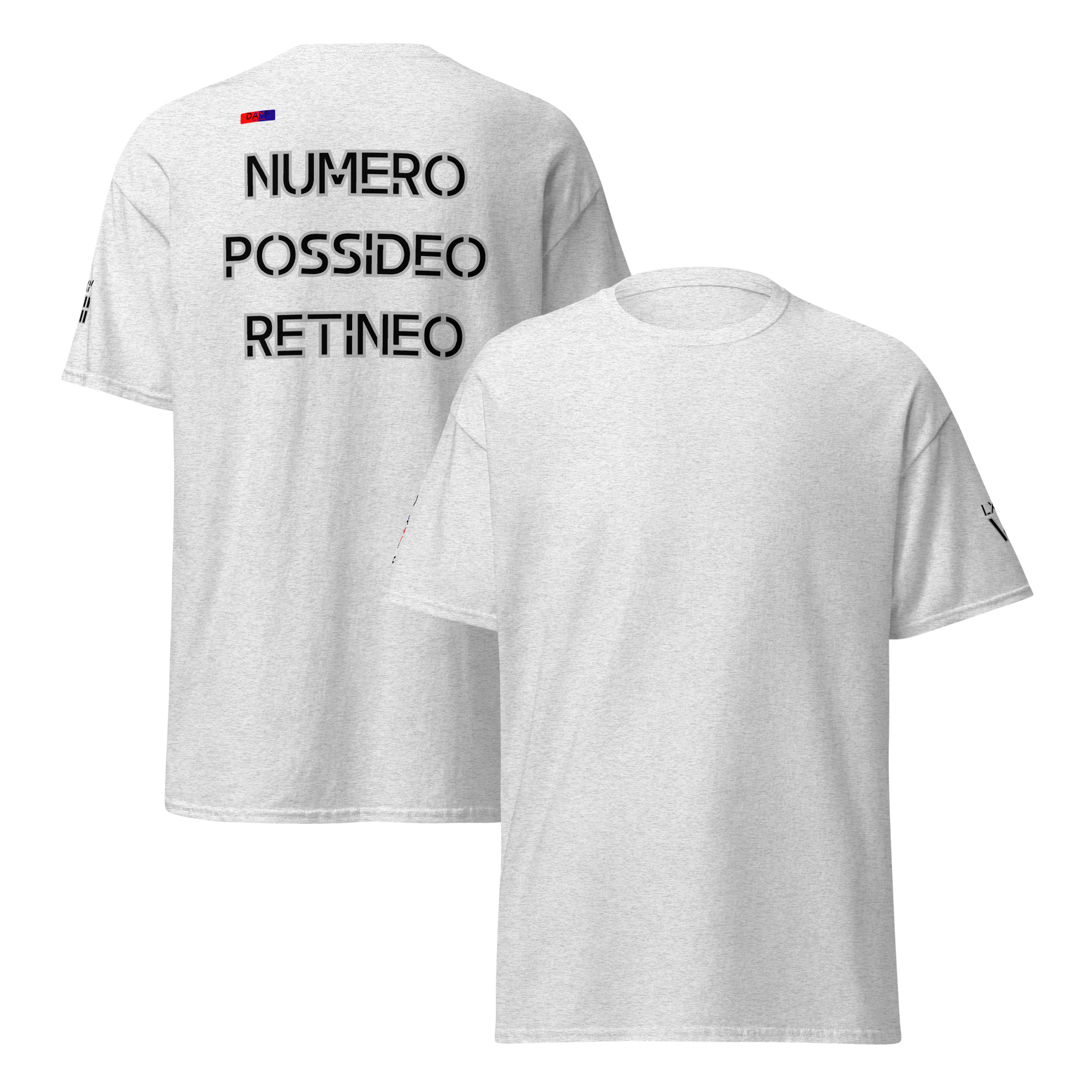 unisex classic tee back latin 7