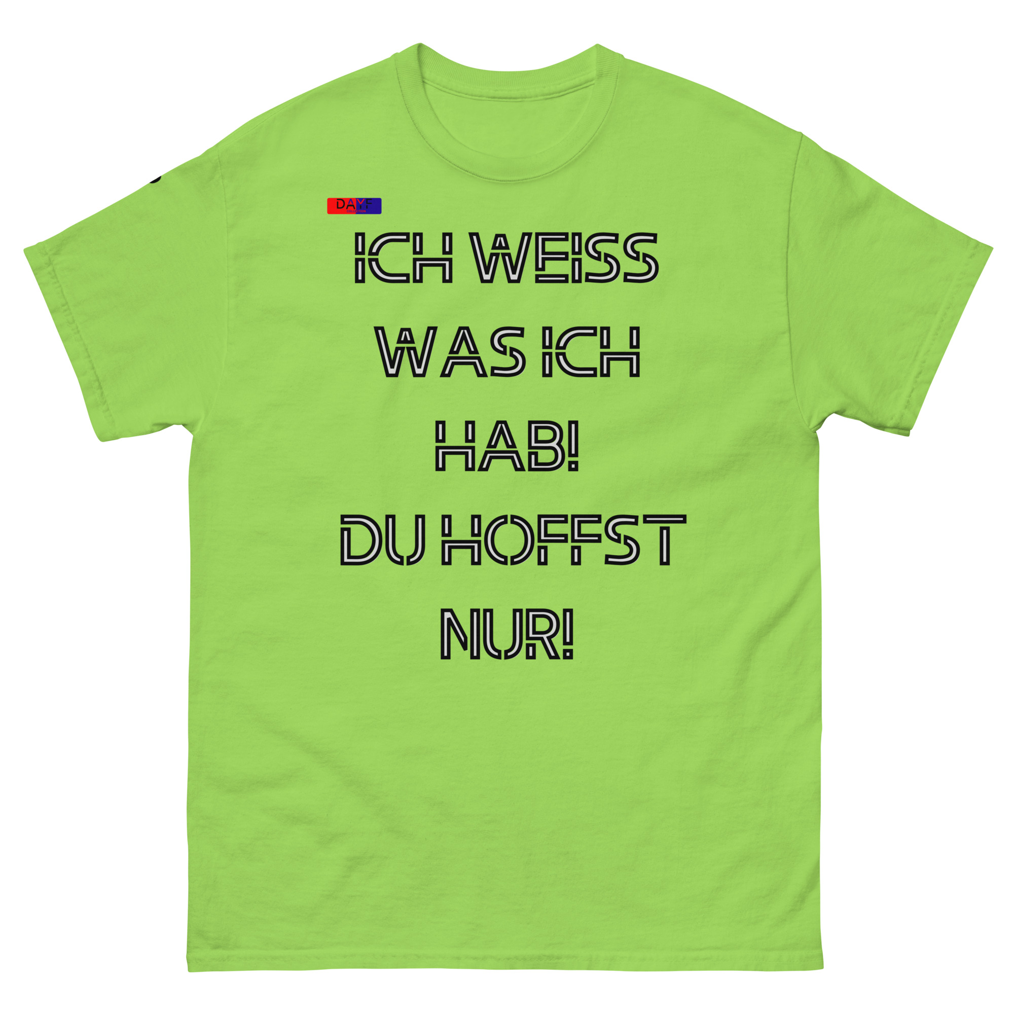 Original Dayf Design DE Collection Nummer 9 Classic T Shirt Vorderseite – Bild 15