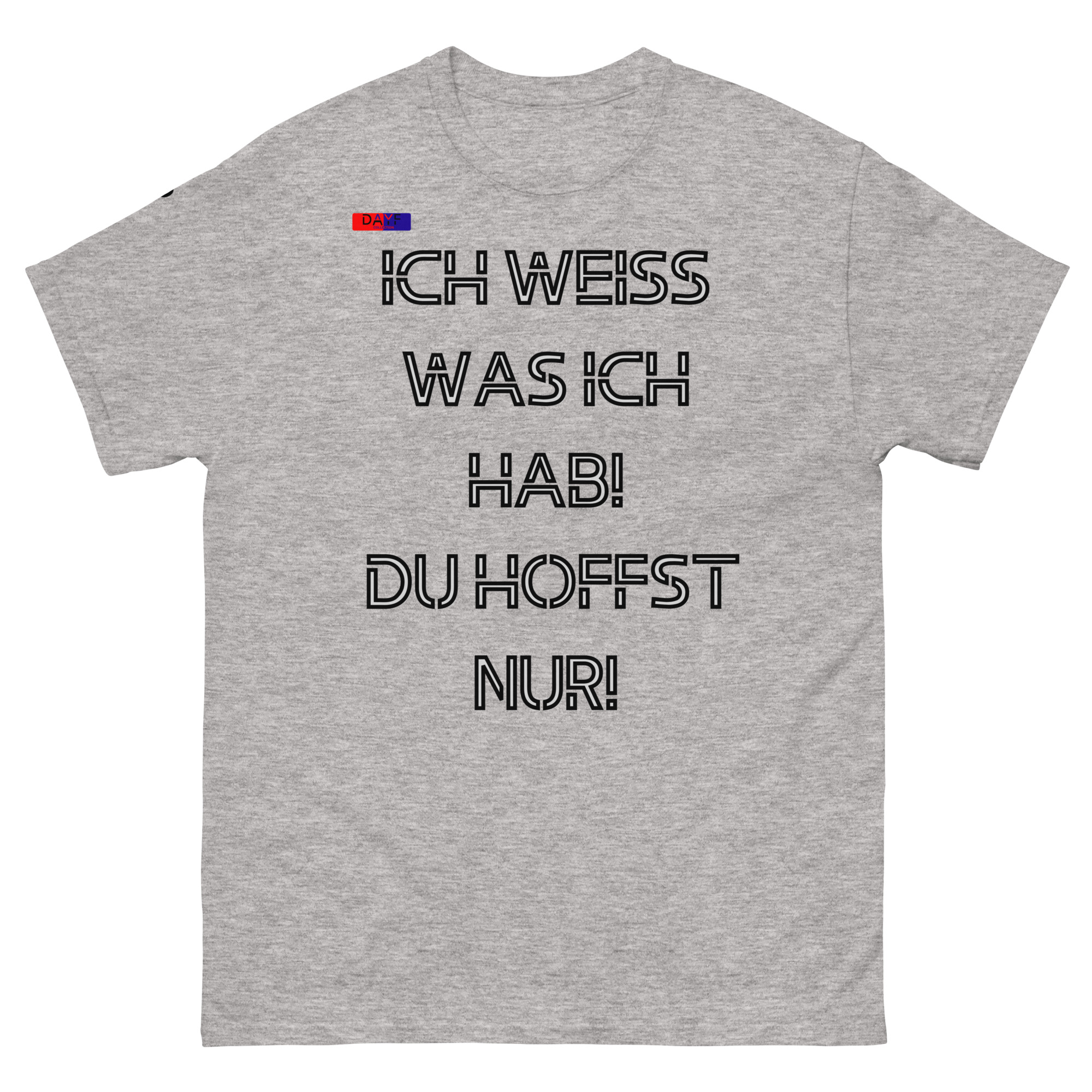 Original Dayf Design DE Collection Nummer 9 Classic T Shirt Vorderseite – Bild 26