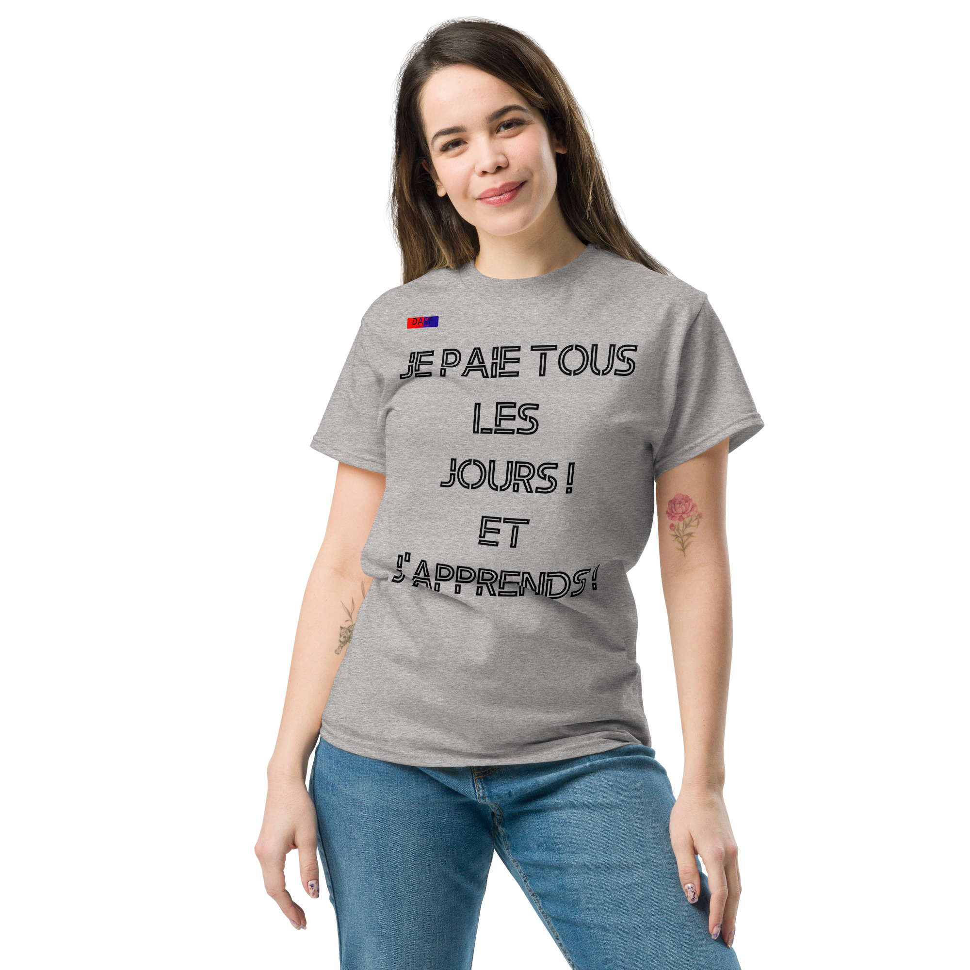 t shirt classique unisexe devant 3