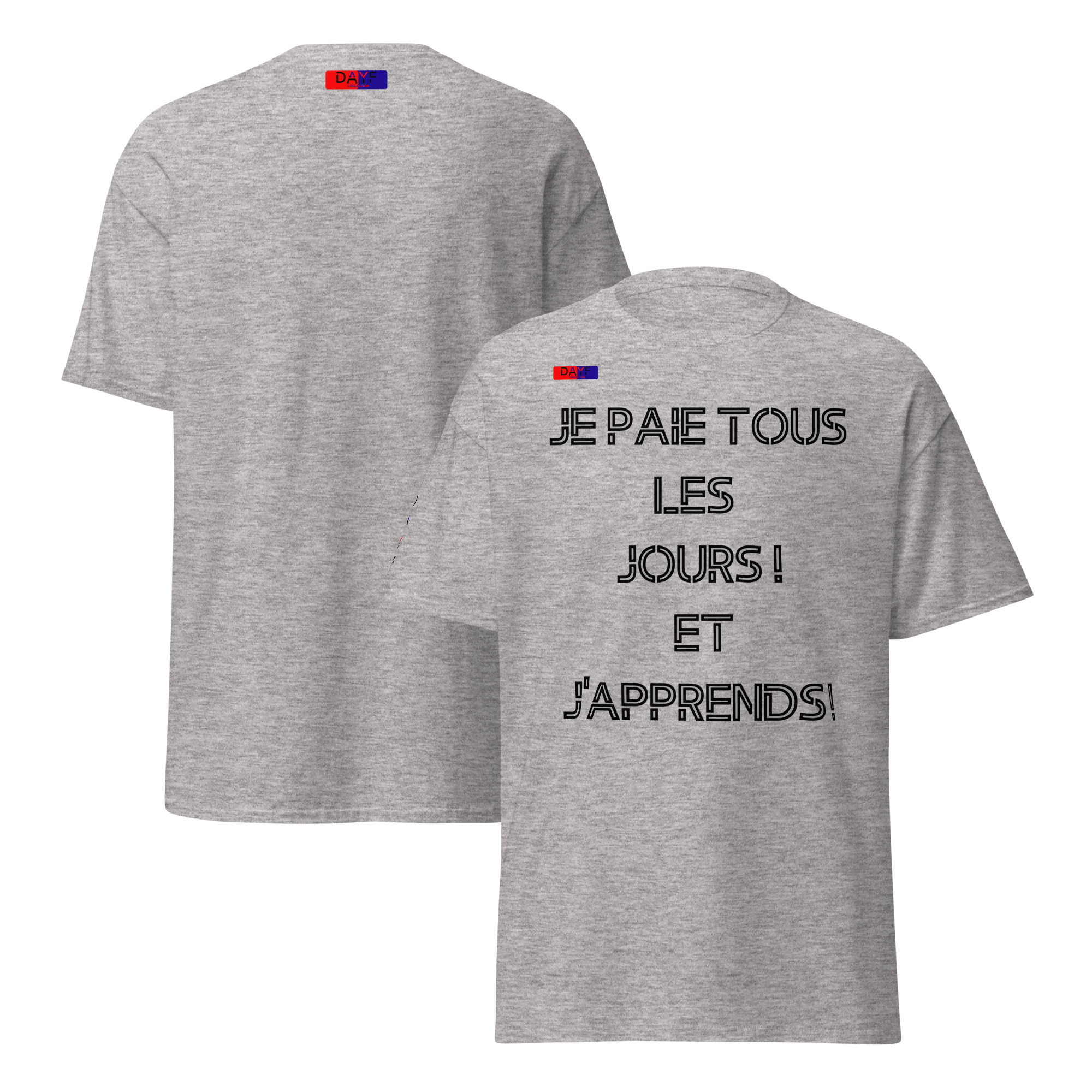 t shirt classique unisexe devant 3