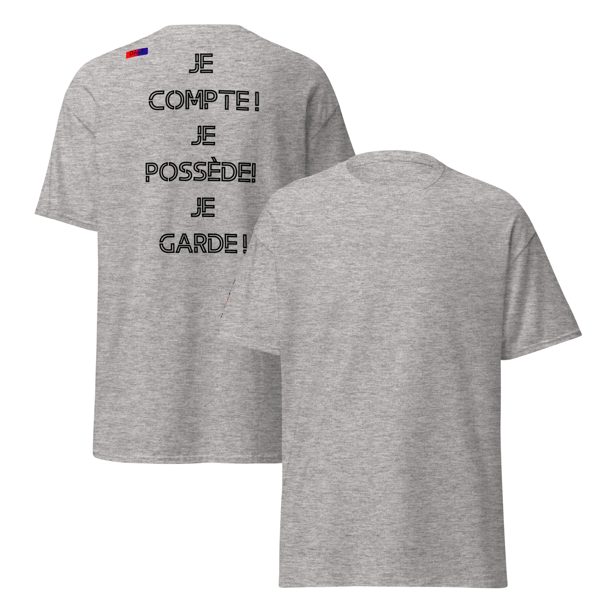 t shirt classique unisexe dos 7