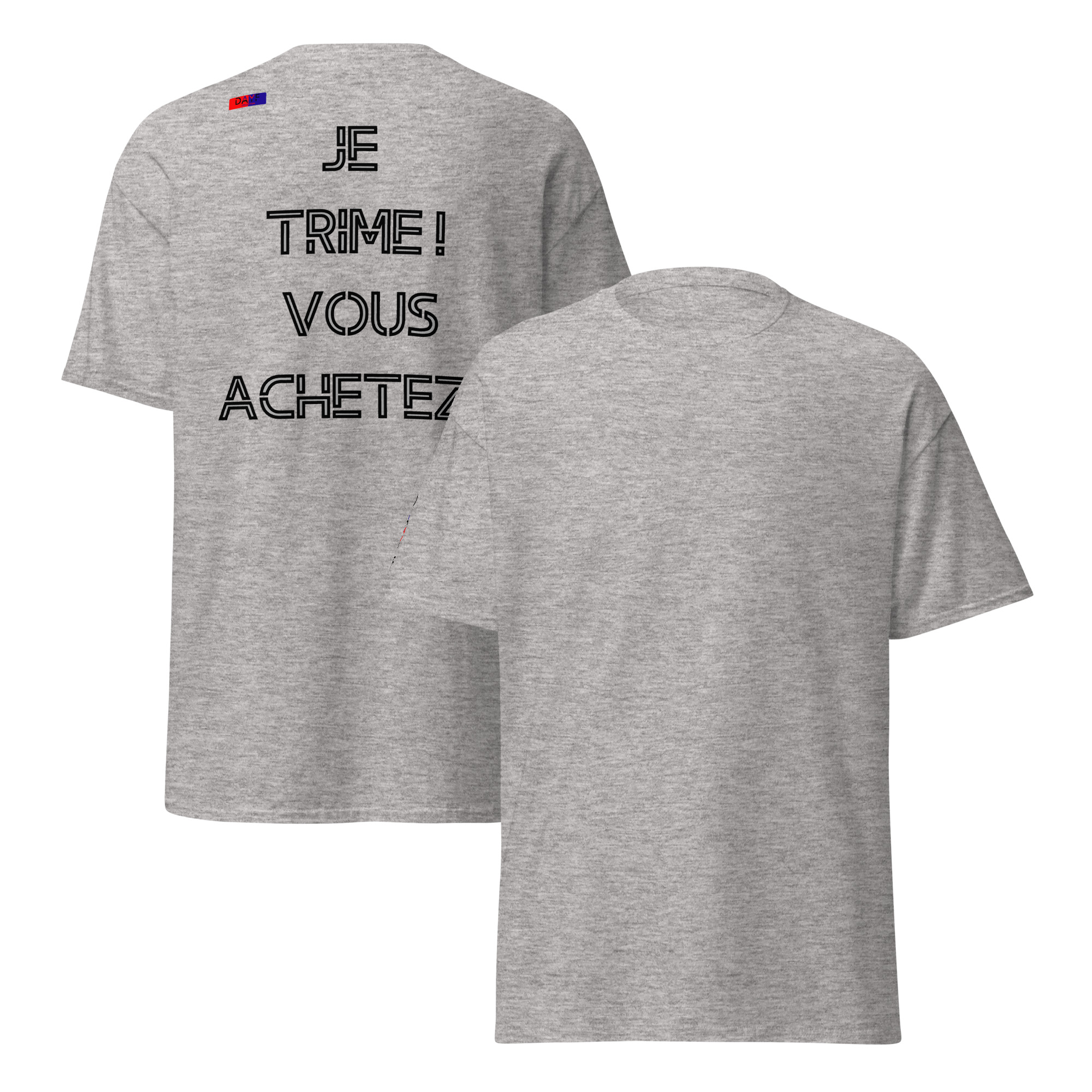 t shirt classique unisexe dos 5