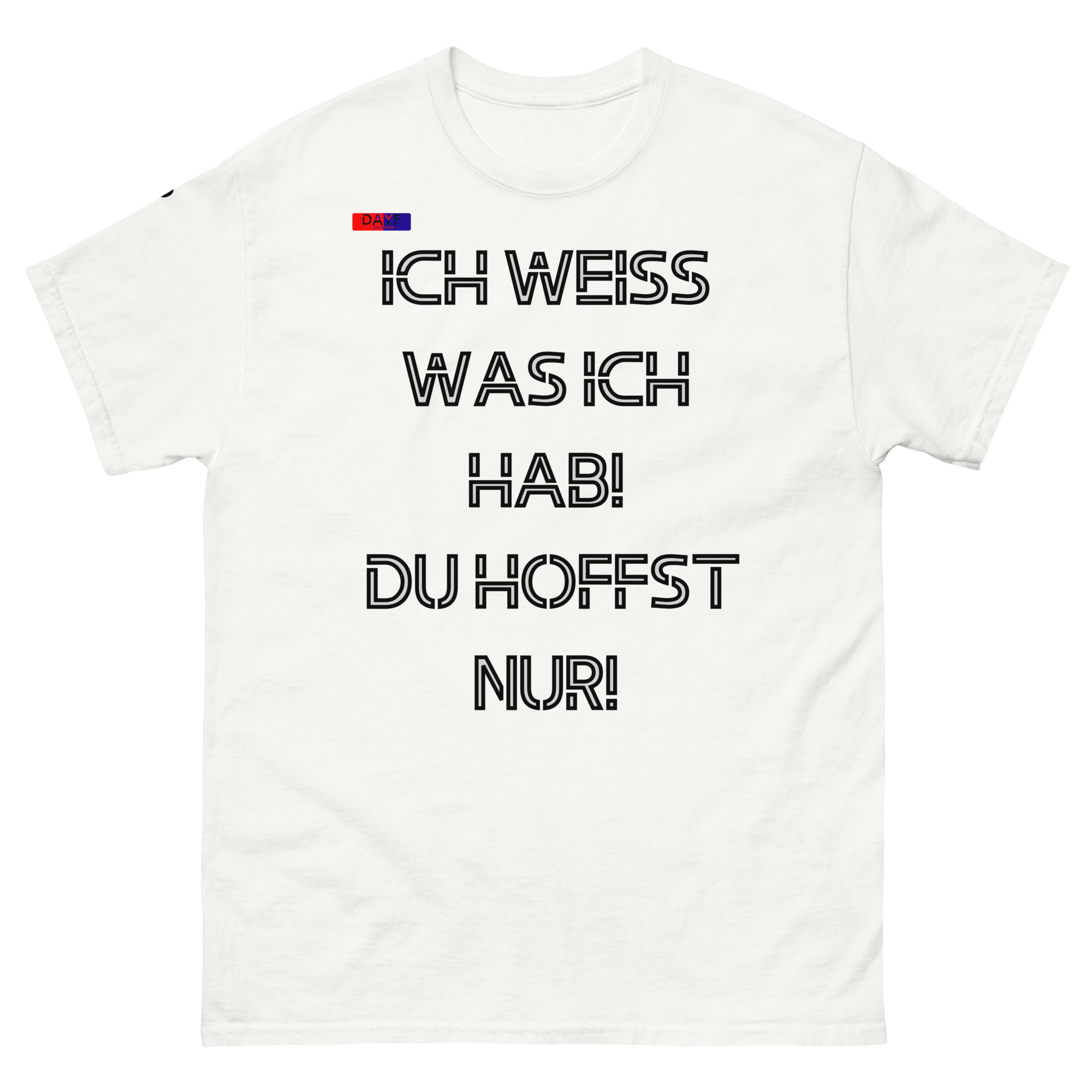 Original Dayf Design DE Collection Nummer 9 Classic T Shirt Vorderseite – Bild 27