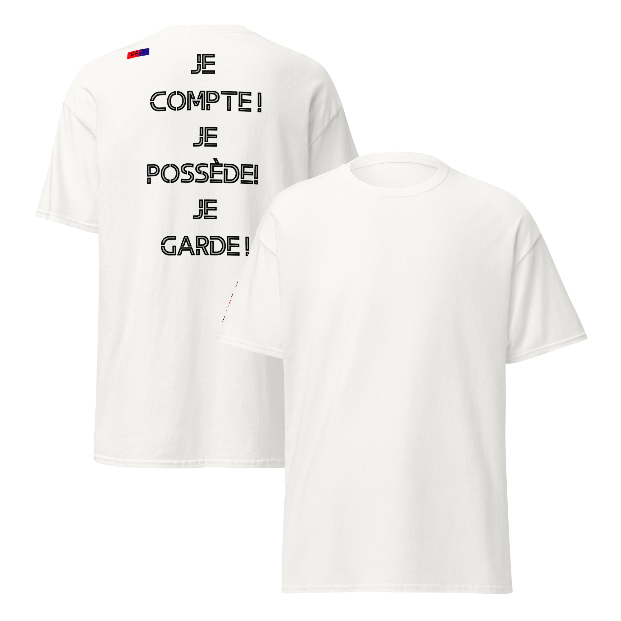 t shirt classique unisexe dos 7