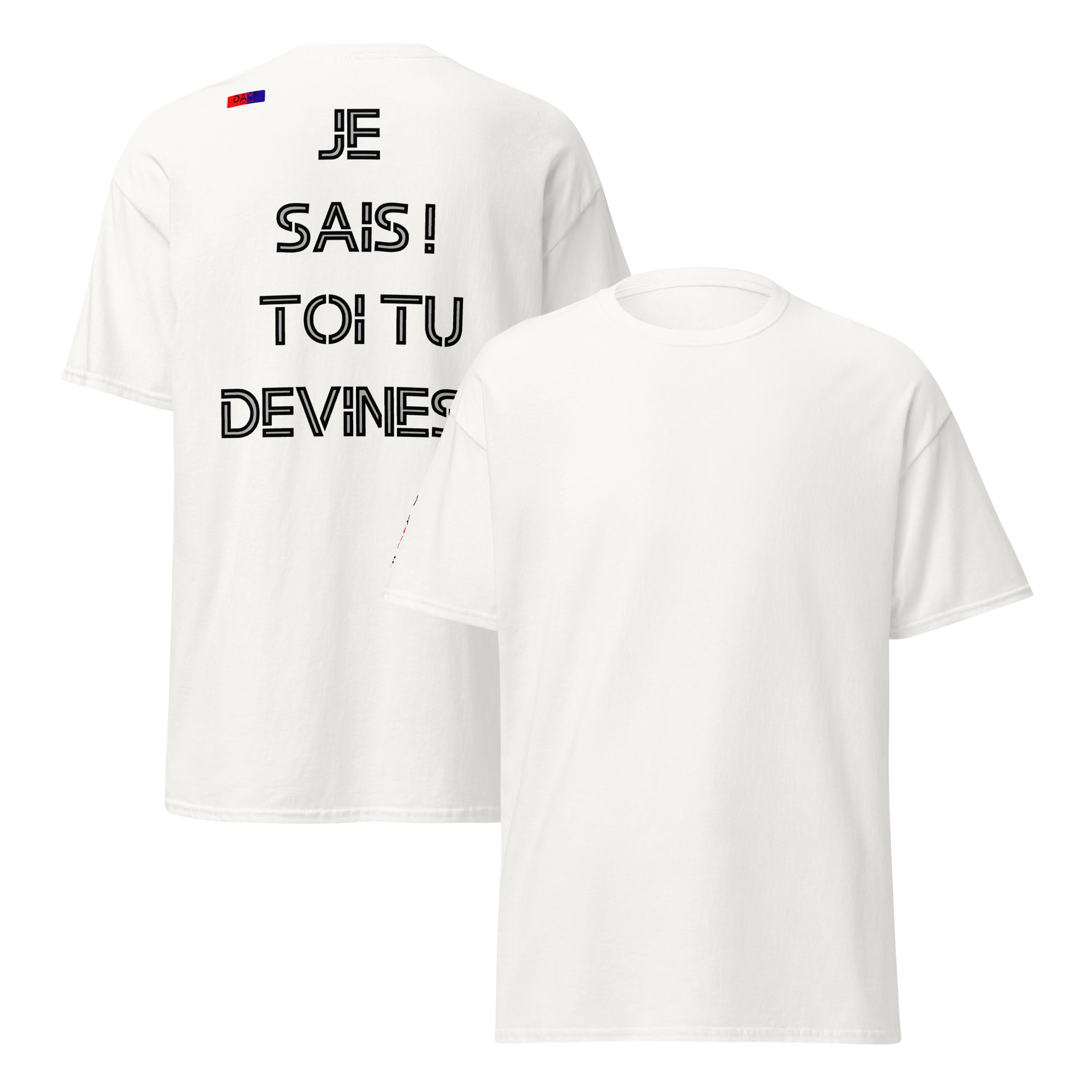 t shirt classique unisexe dos 4