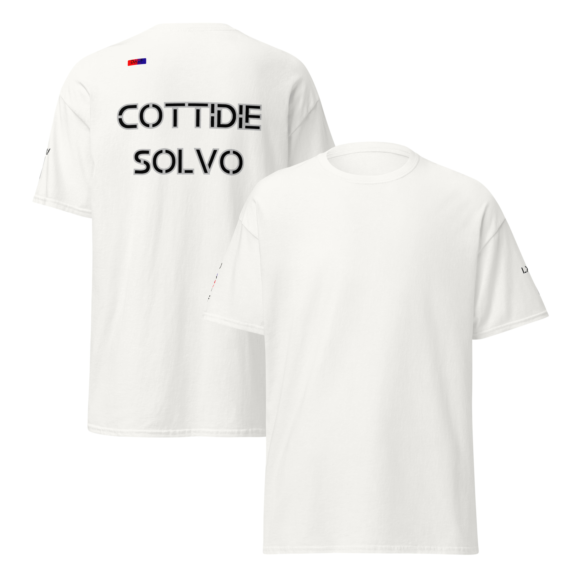 unisex classic tee latin back 1