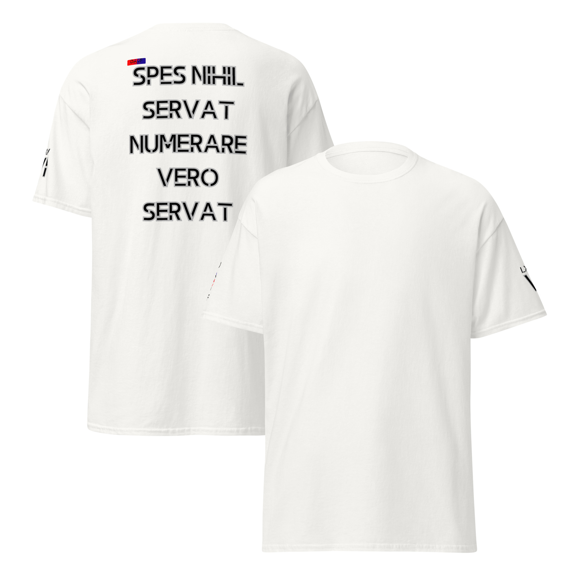 unisex classic tee back latin 6