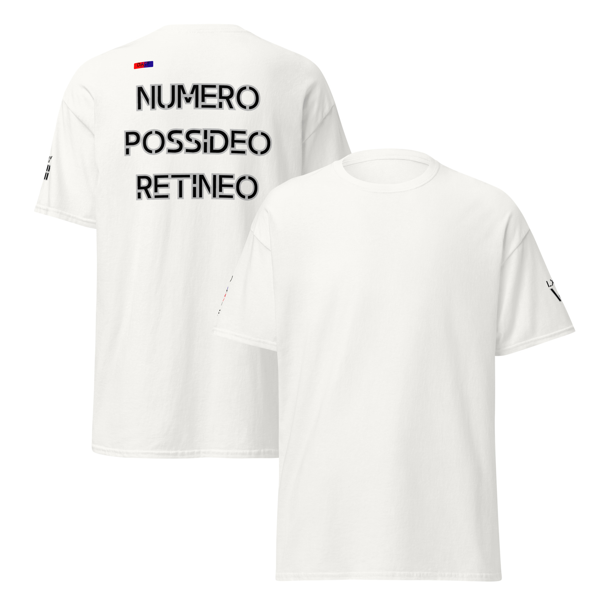 unisex classic tee back latin 7