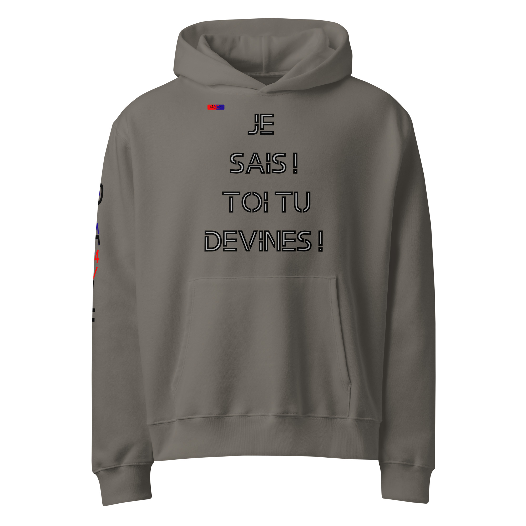 sweat à capuche épais oversize devant 4