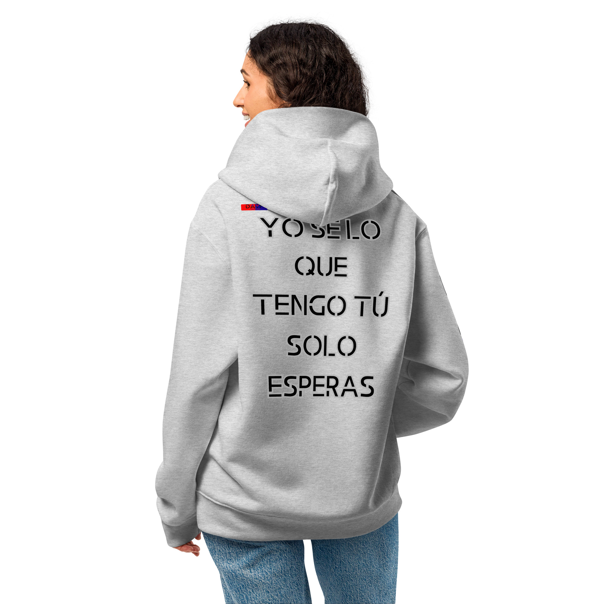 Original Dayf Design ES Collection Number 9 Oversize Heavyweight Hoodie Espalda Yo Se Lo Que Tengo Tu Solo Esperas – Bild 29