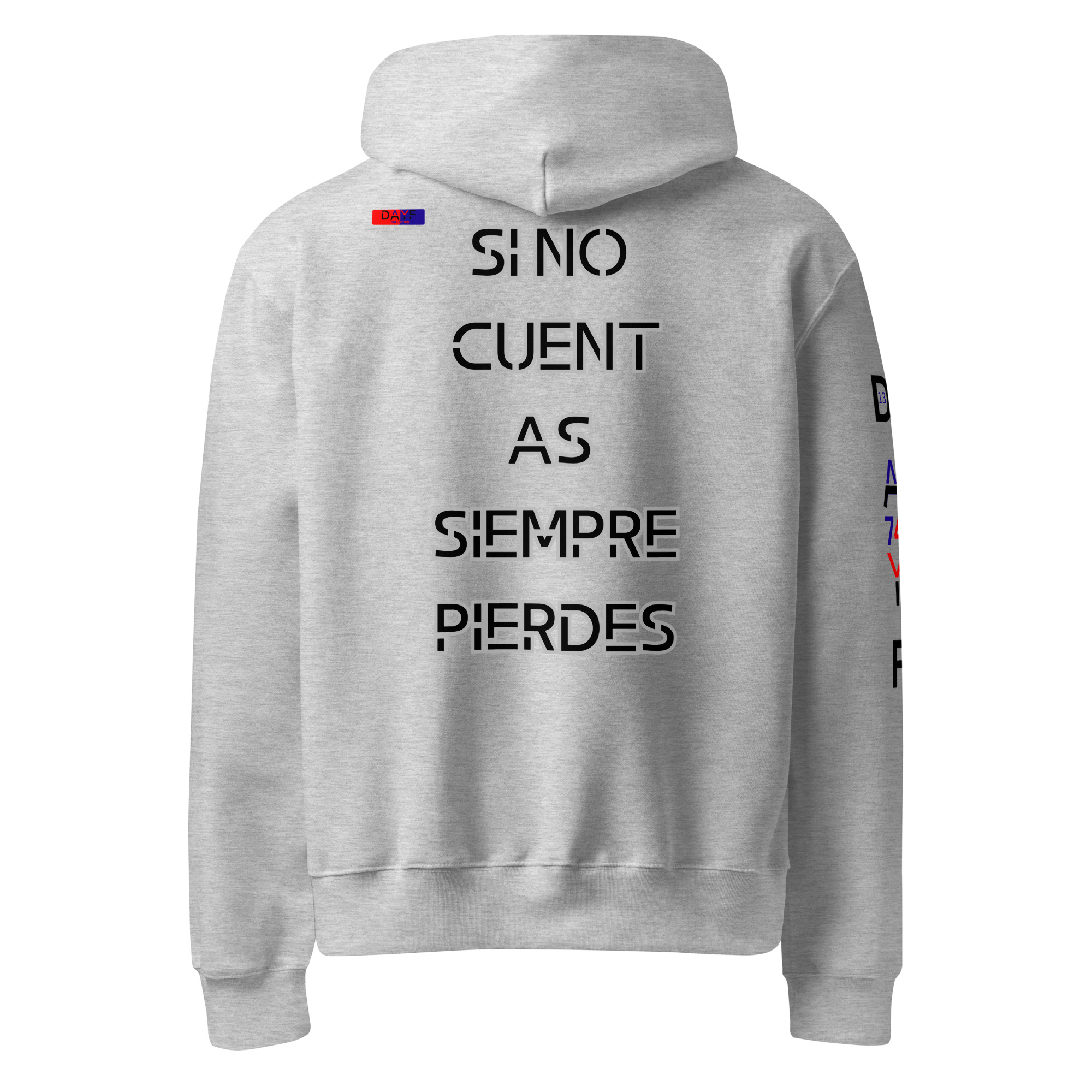 Original Dayf Design ES Collection Number 13 Oversize heavyweight hoodie Back Print – Bild 11