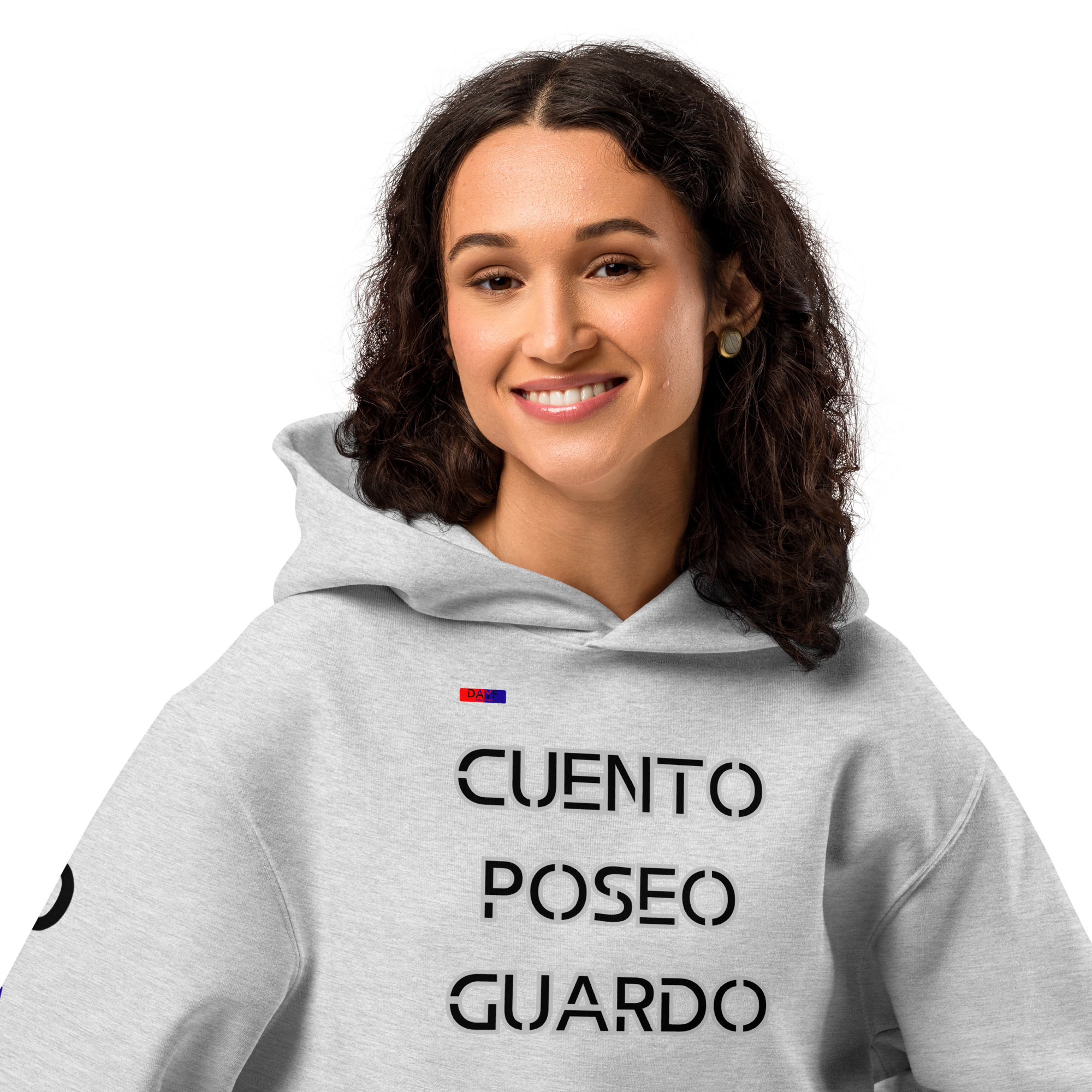 Original Dayf Design ES Collection Number 7 Oversize Heavyweight Hoodie Frente Cuento Poseo Guardo – Bild 41