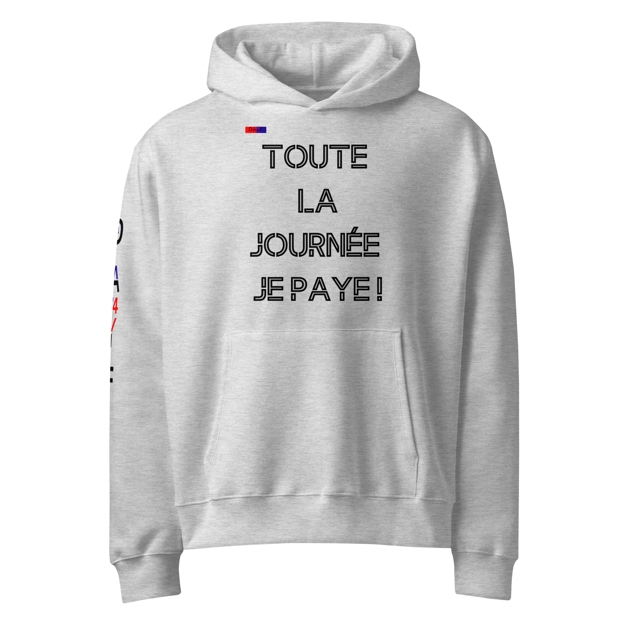 sweat à capuche épais oversize devant 1