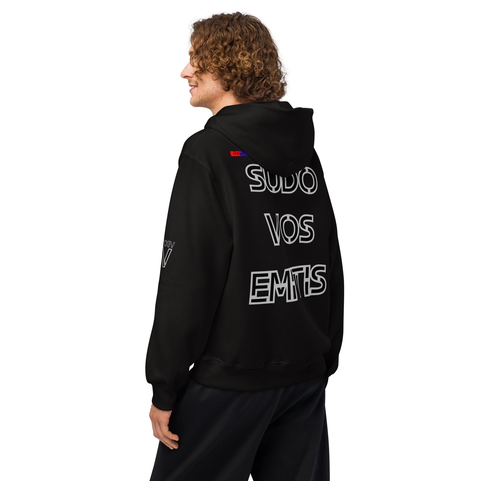 oversized heavyweight hoodie back latin 5