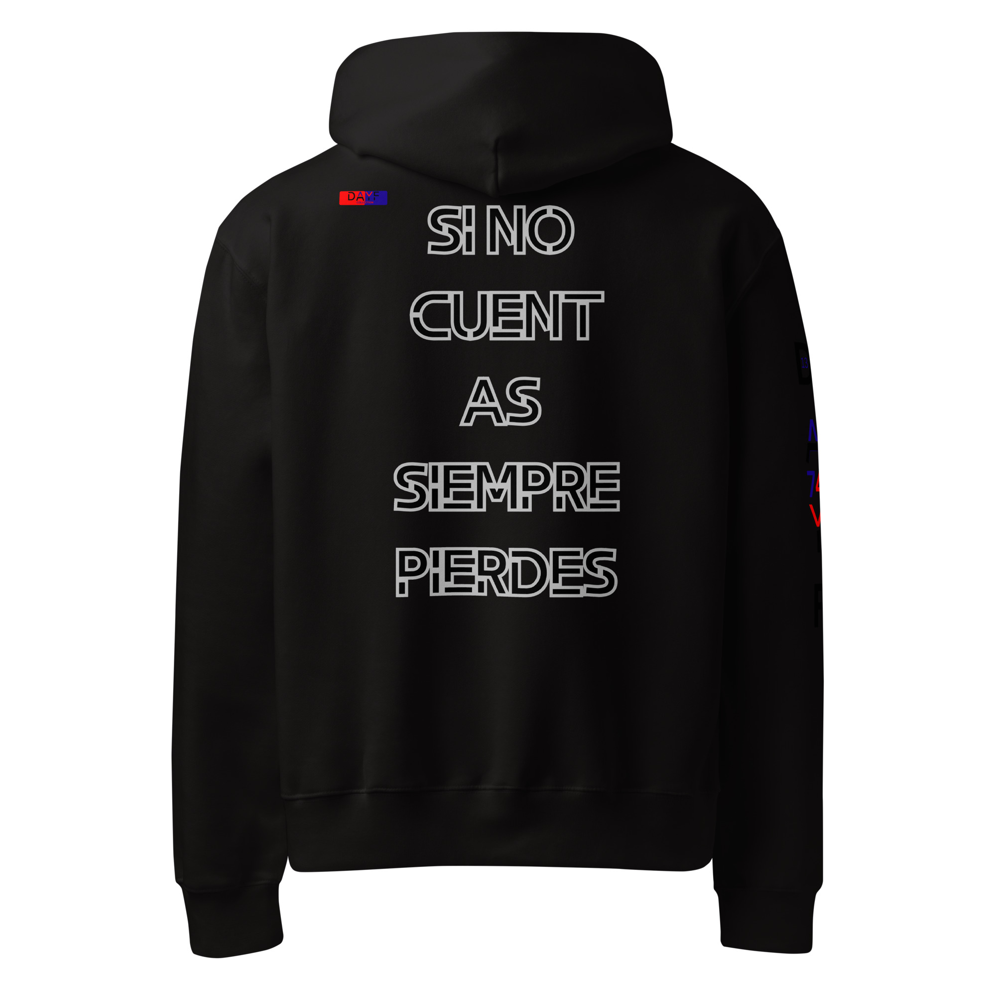 Original Dayf Design ES Collection Number 13 Oversize heavyweight hoodie Back Print – Bild 7