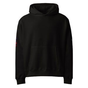 oversized heavyweight hoodie back latin 1