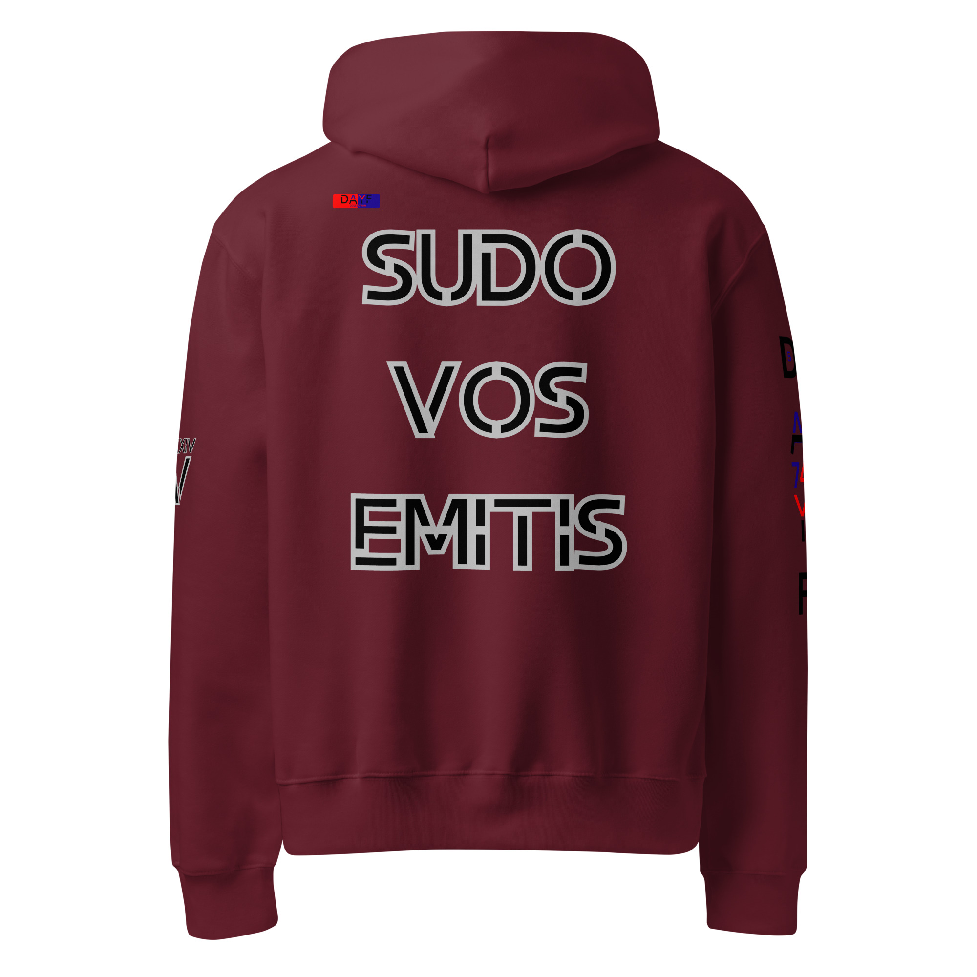 oversized heavyweight hoodie back latin 5