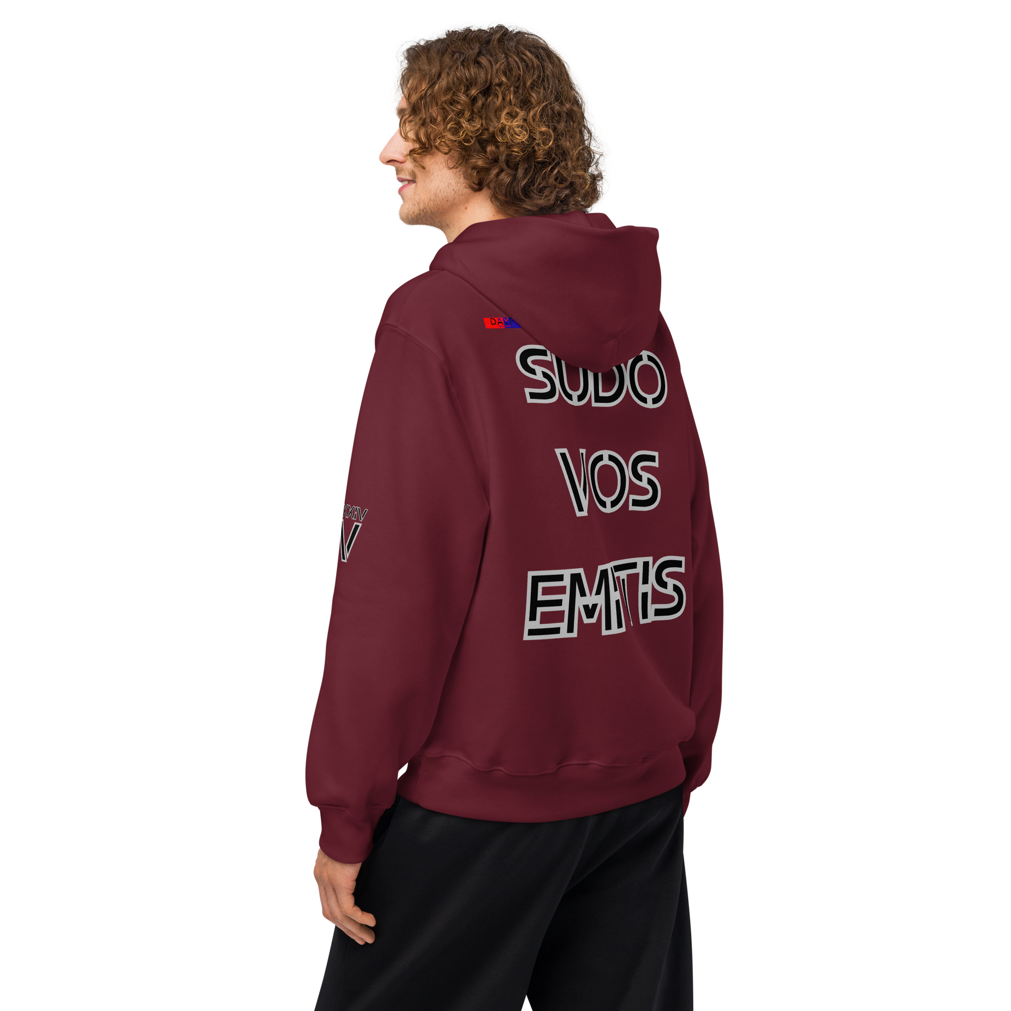oversized heavyweight hoodie back latin 5