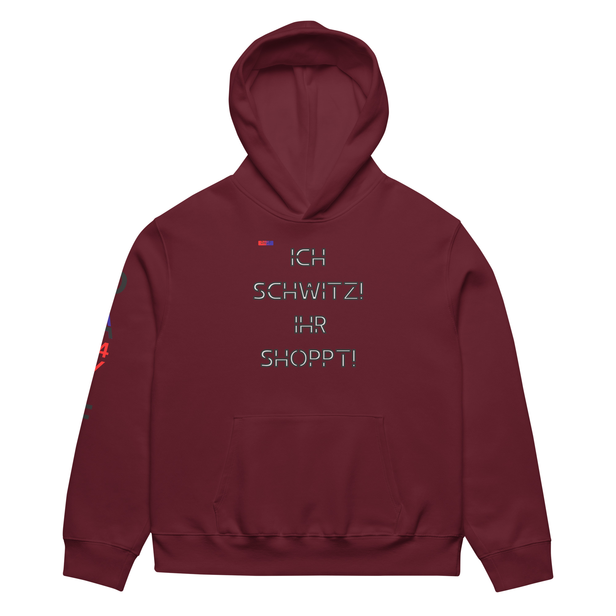 schwerer oversized hoodie 5 vorn