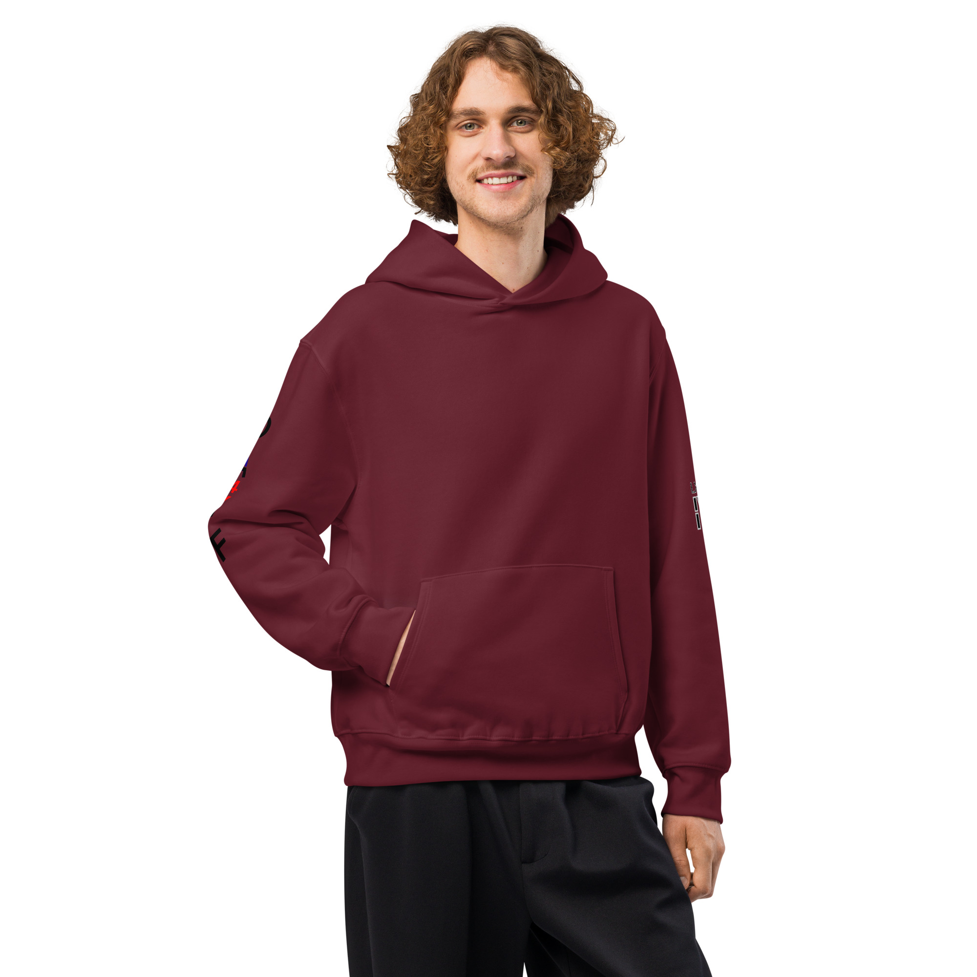 oversized heavyweight hoodie back latin 4