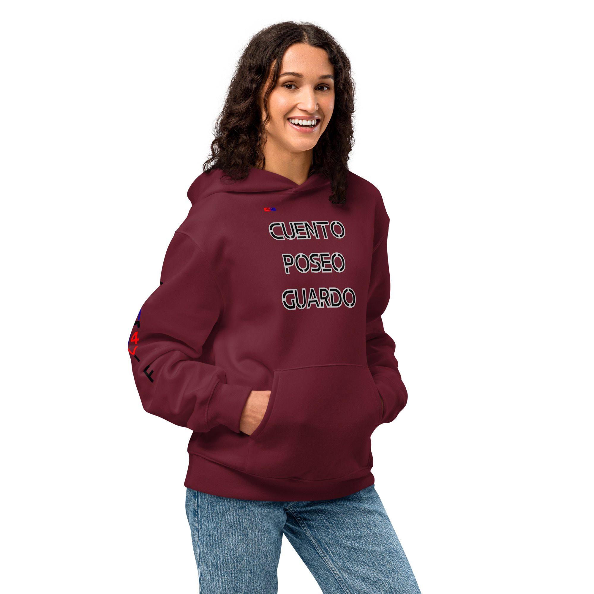 Original Dayf Design ES Collection Number 7 Oversize Heavyweight Hoodie Frente Cuento Poseo Guardo – Bild 45