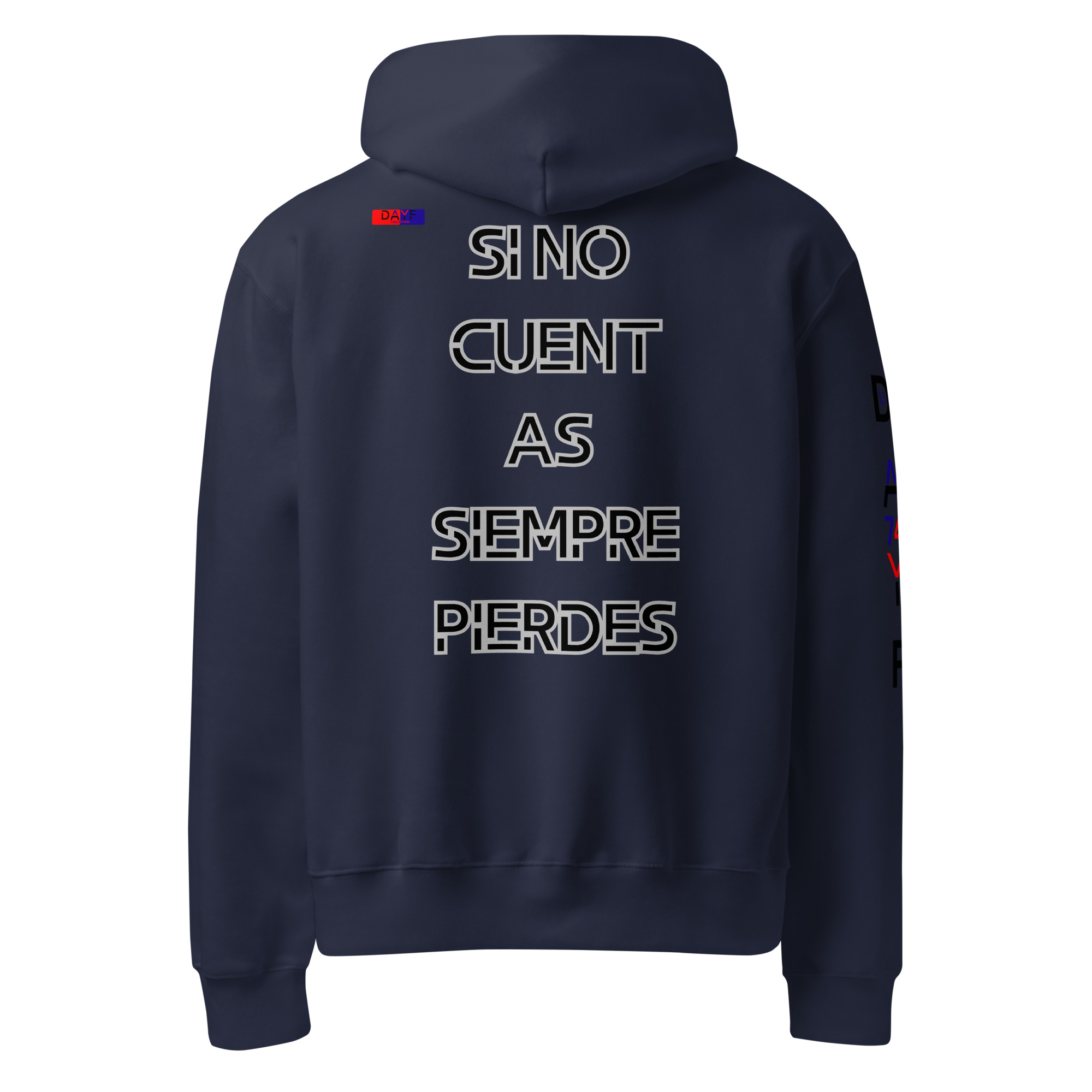 Original Dayf Design ES Collection Number 13 Oversize heavyweight hoodie Back Print – Bild 8