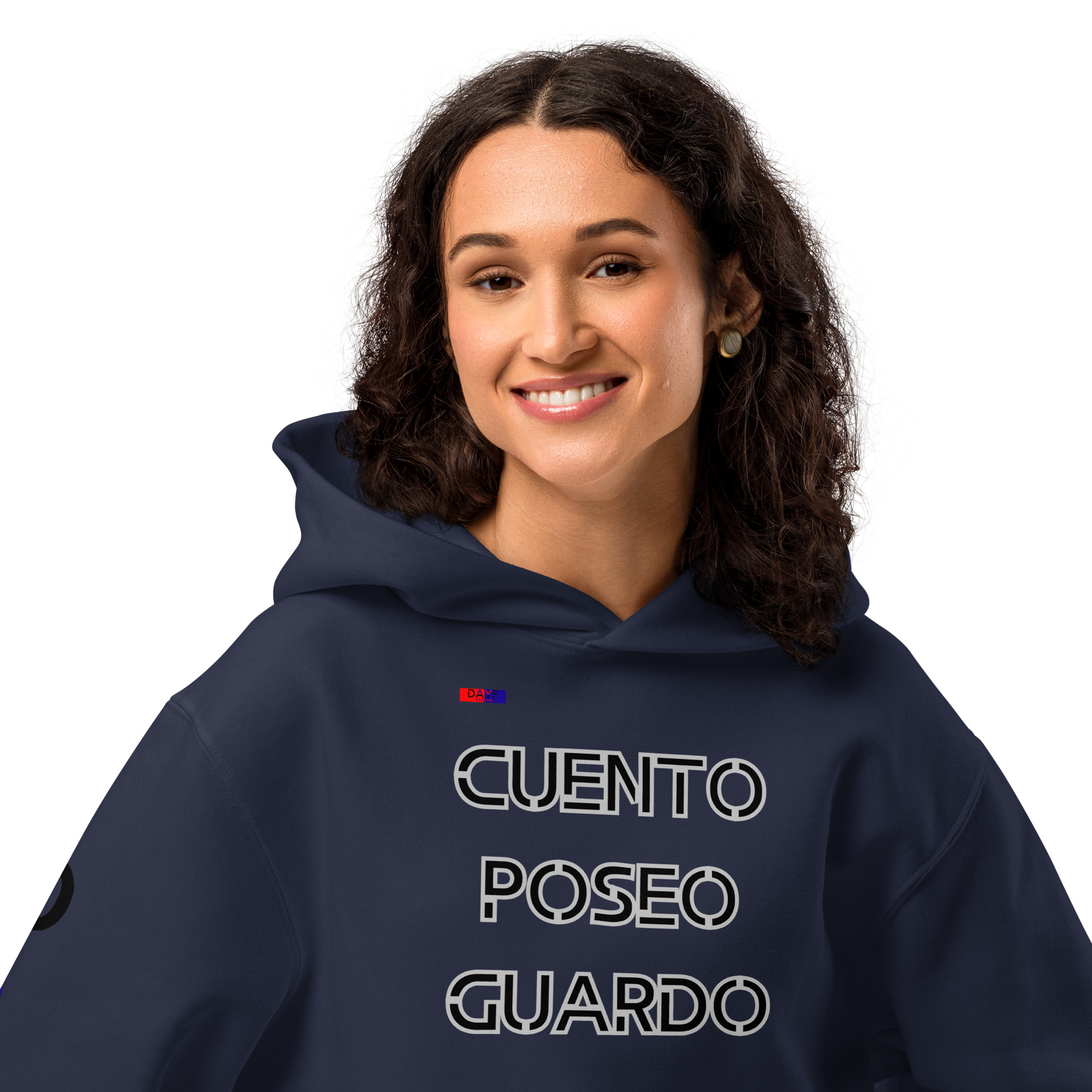 Original Dayf Design ES Collection Number 7 Oversize Heavyweight Hoodie Frente Cuento Poseo Guardo – Bild 38