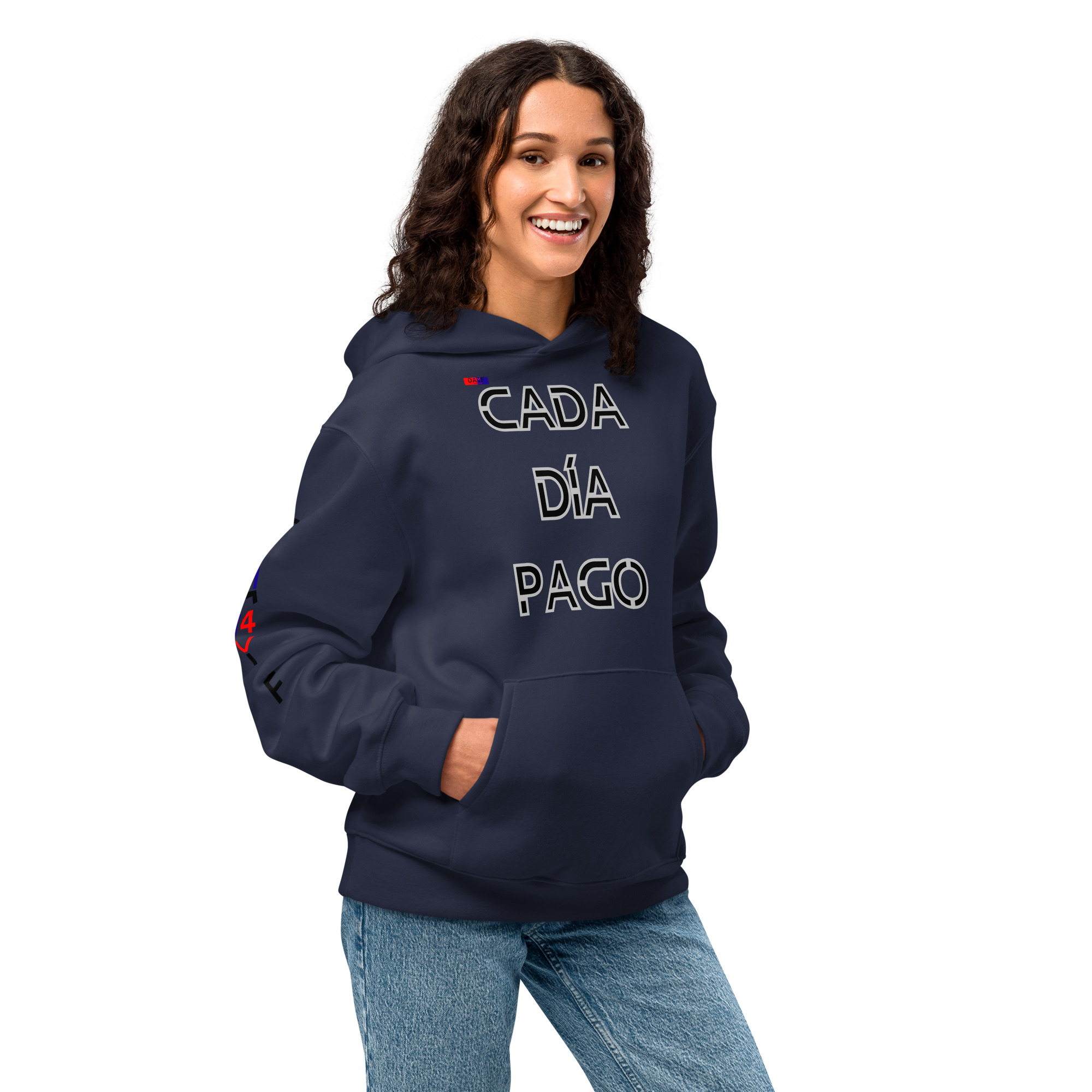 Original Dayf Design ES Collection Number 1 Oversize heavyweight hoodie Front Print – Bild 44