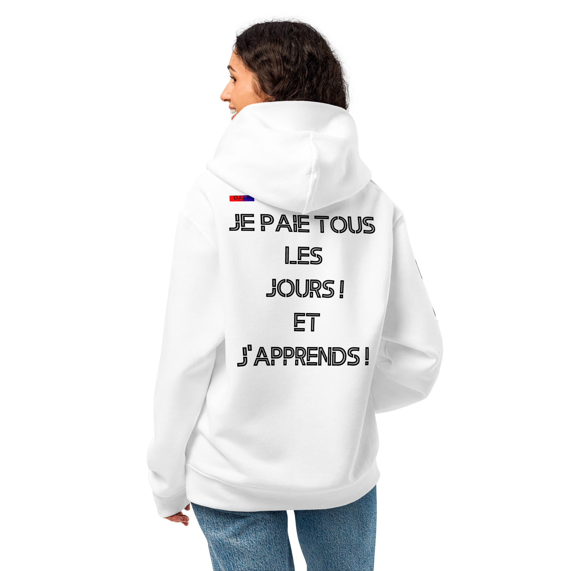 sweat à capuche épais oversize dos 3