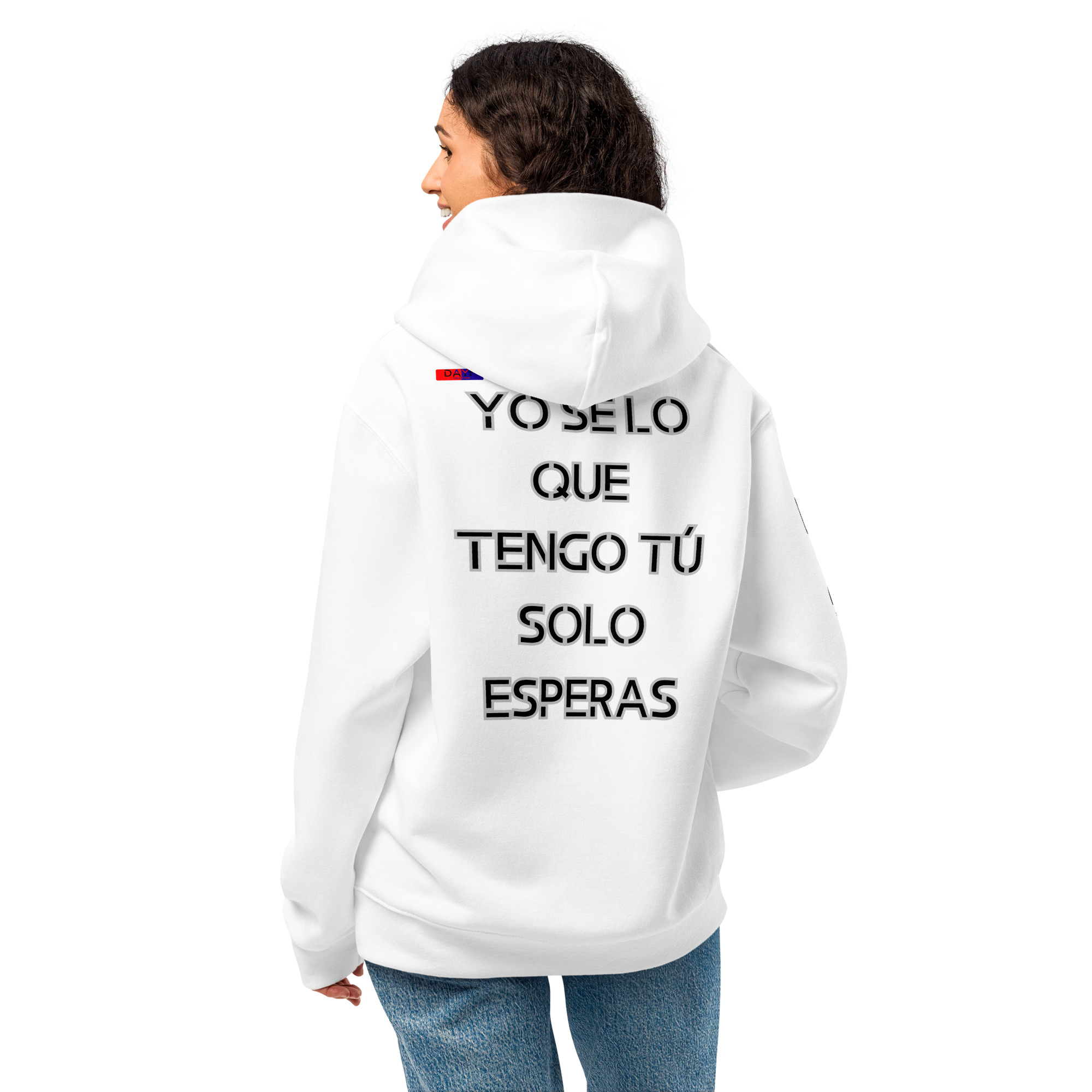 Original Dayf Design ES Collection Number 9 Oversize Heavyweight Hoodie Espalda Yo Se Lo Que Tengo Tu Solo Esperas – Bild 30
