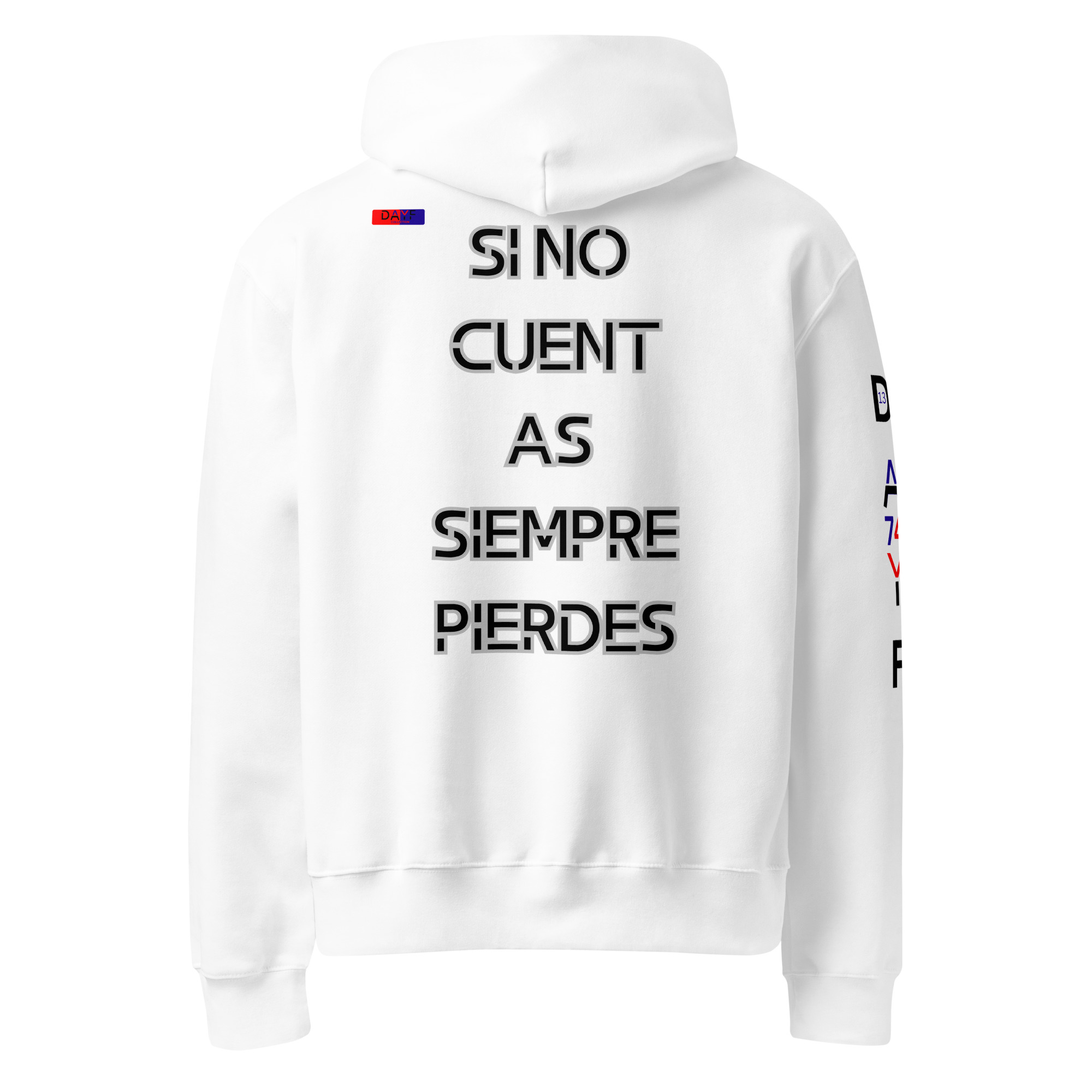 Original Dayf Design ES Collection Number 13 Oversize heavyweight hoodie Back Print – Bild 12