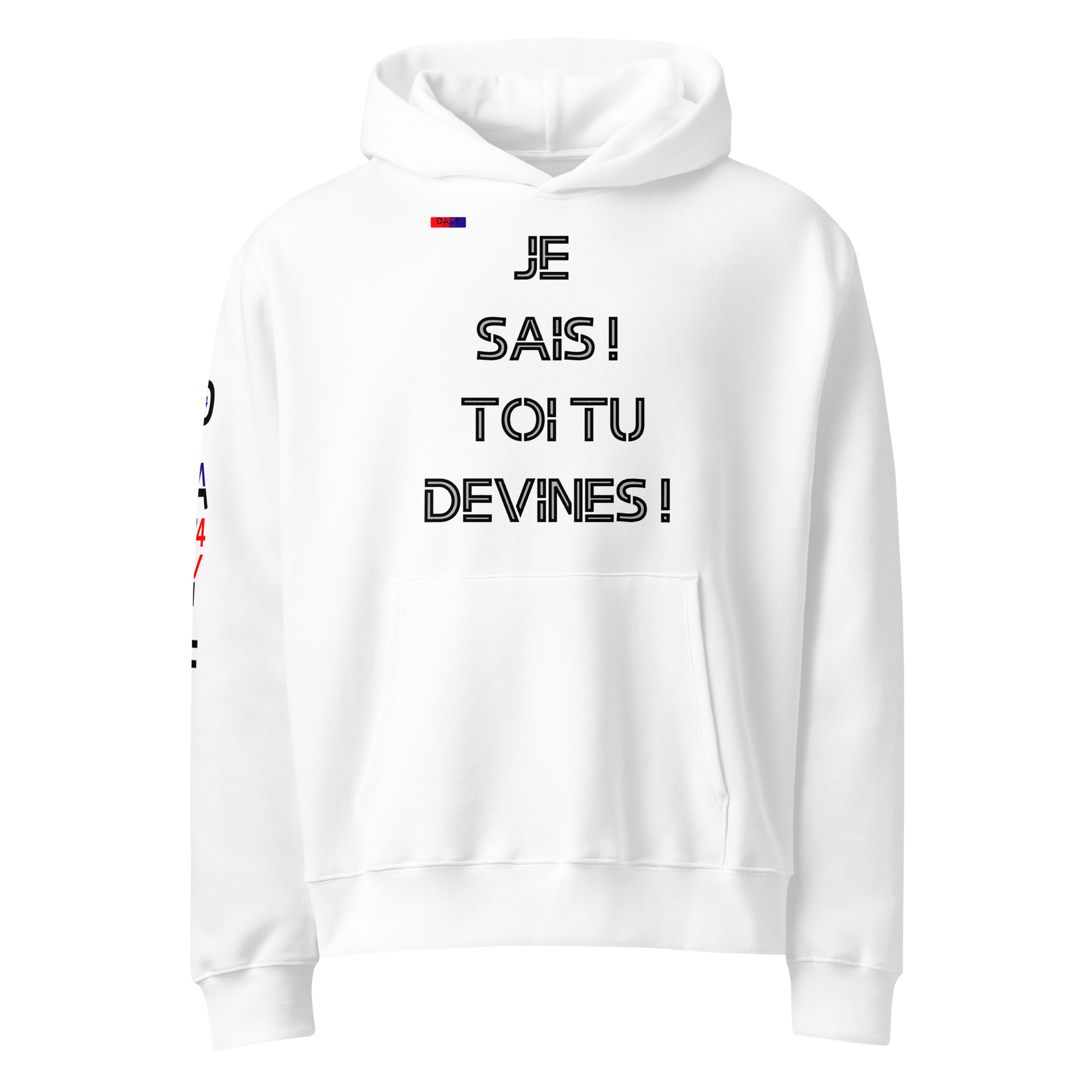 sweat à capuche épais oversize devant 4