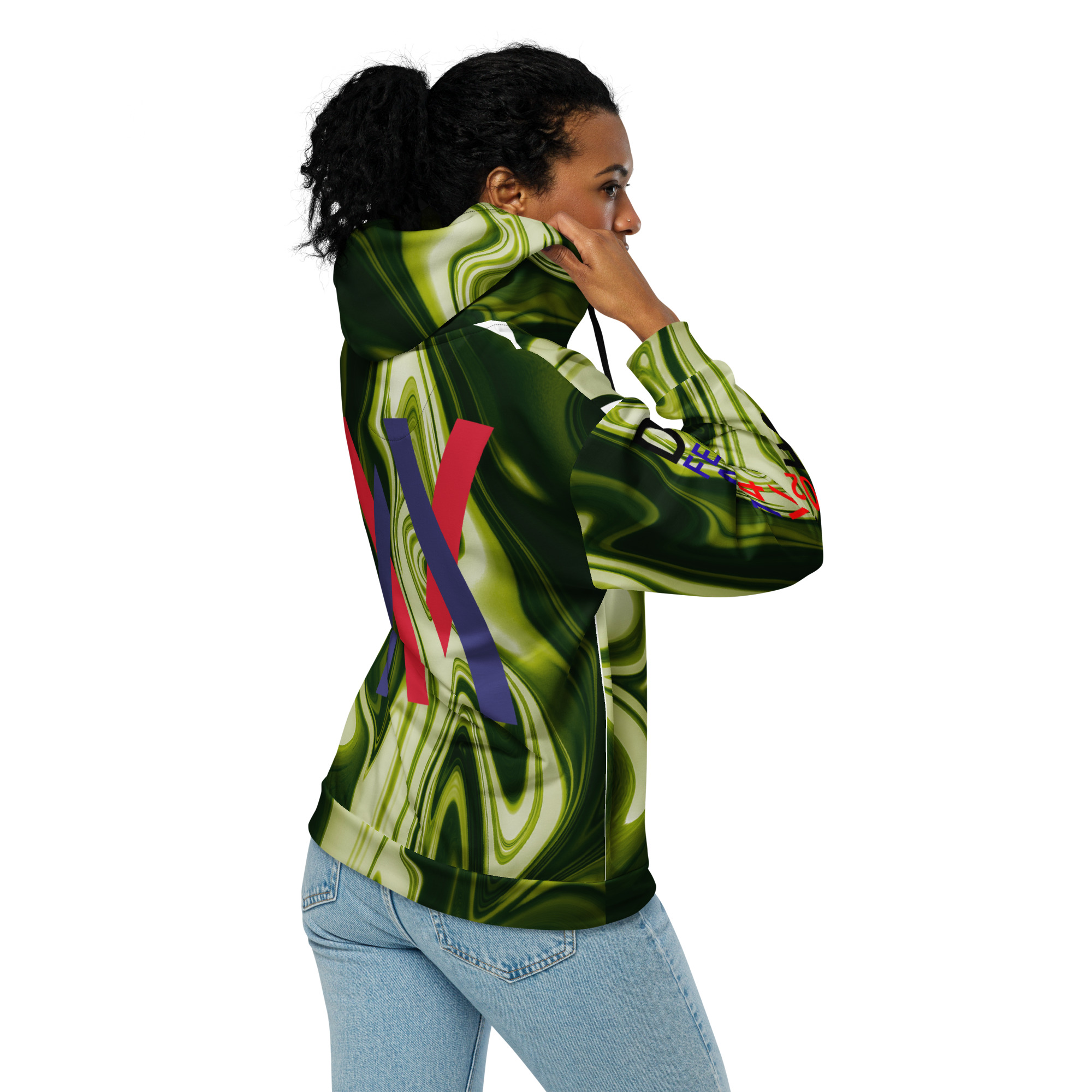 Original Dayf Control Series Number 2 Unisex Zip Hoodie Allover Control – Bild 7