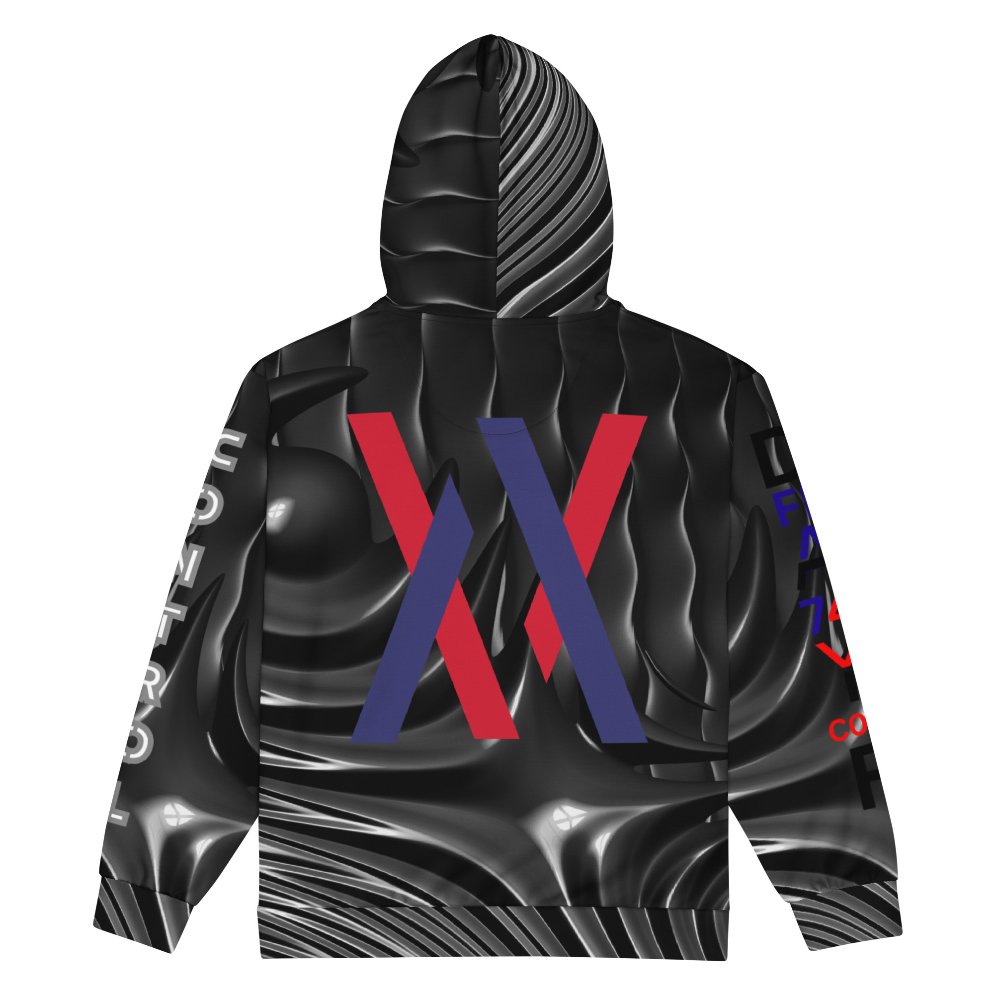 Original Dayf Control Series Number 9 Unisex Zip Hoodie Allover Control – Bild 4