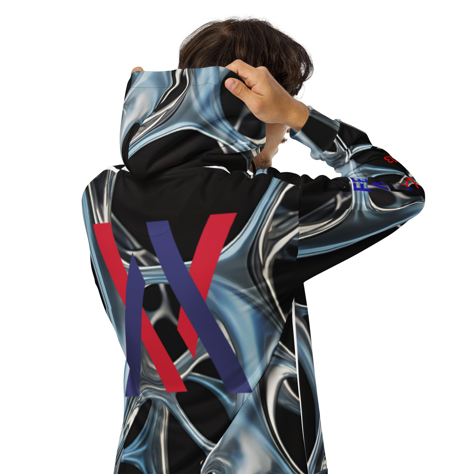 Original Dayf Control Series Number 3 Unisex Zip Hoodie Allover Control – Bild 6