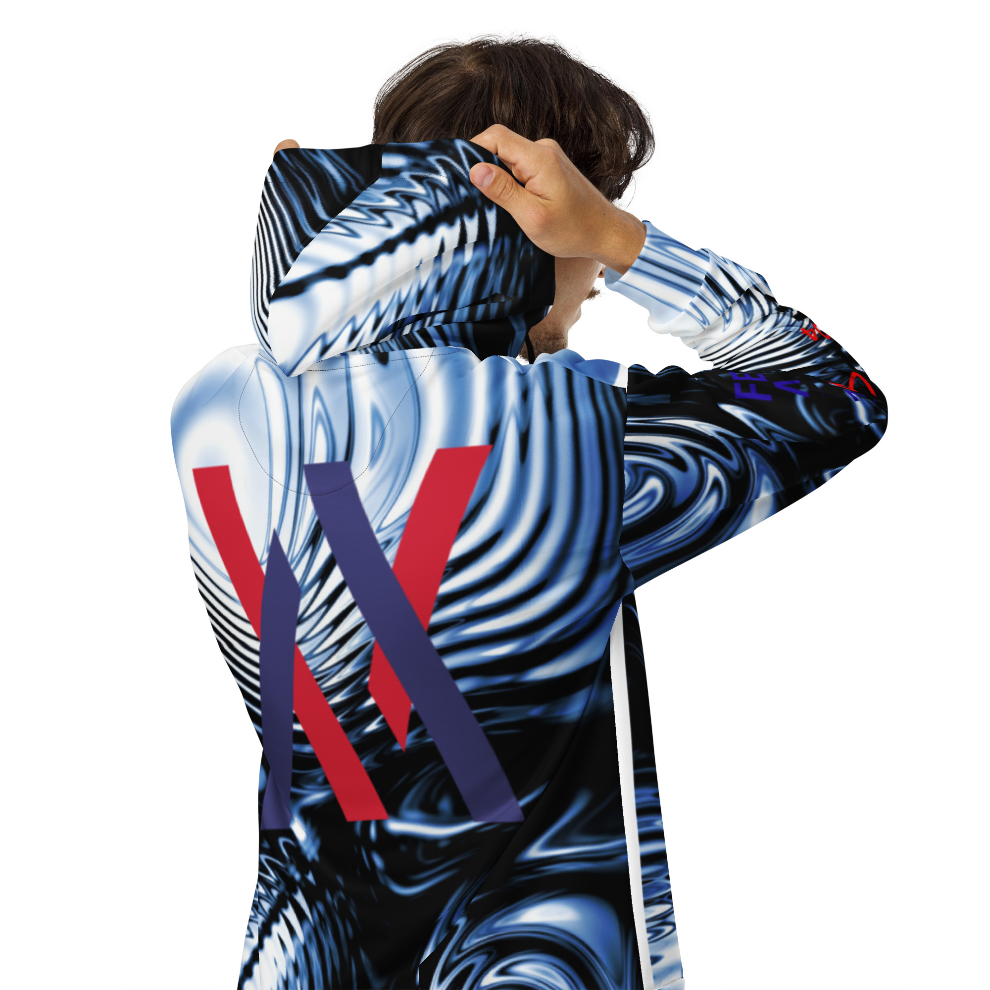 Original Dayf Control Series Number 4 Unisex Zip Hoodie Allover Control – Bild 6