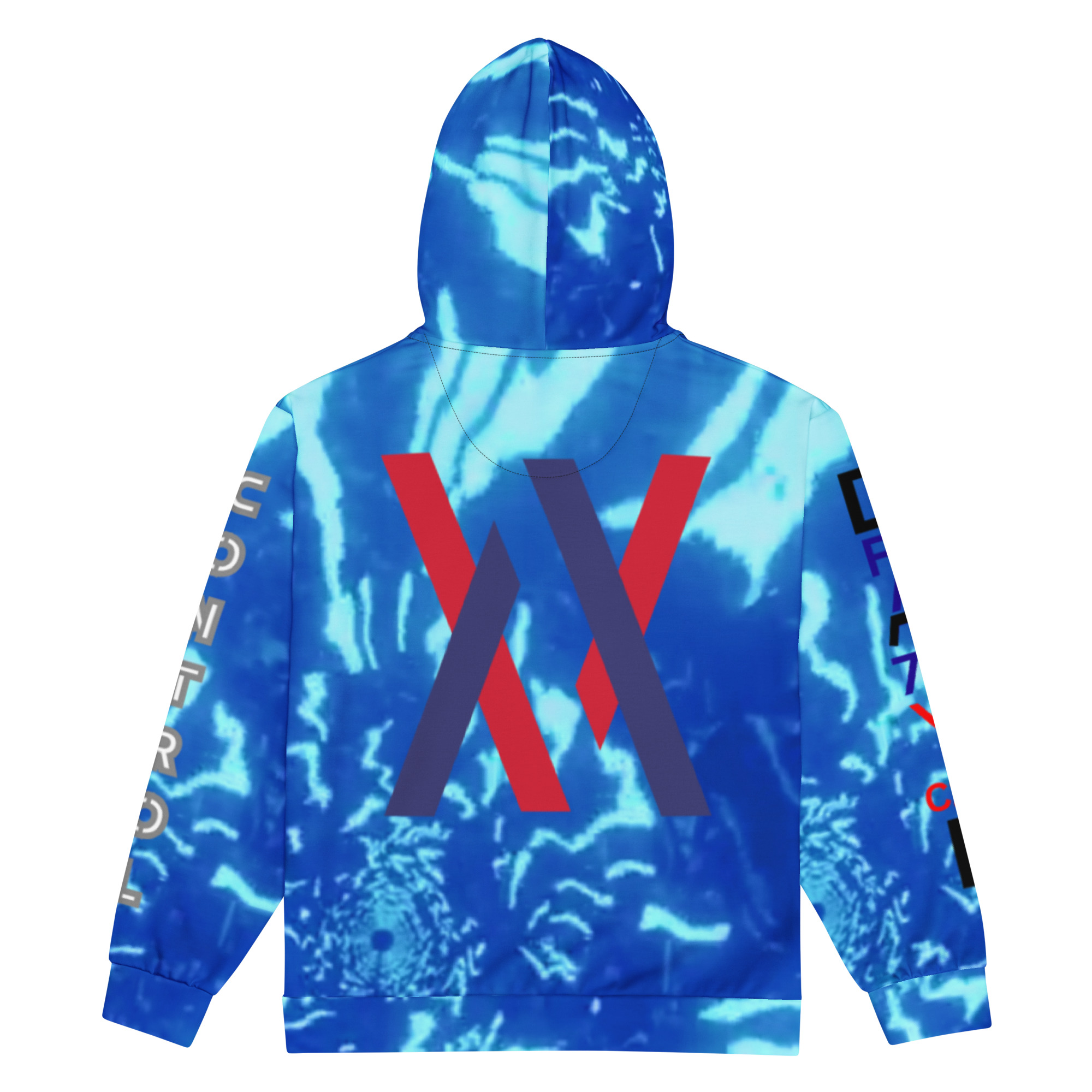 Original Dayf Control Series Number 15 Unisex Zip Hoodie Allover Control – Bild 4