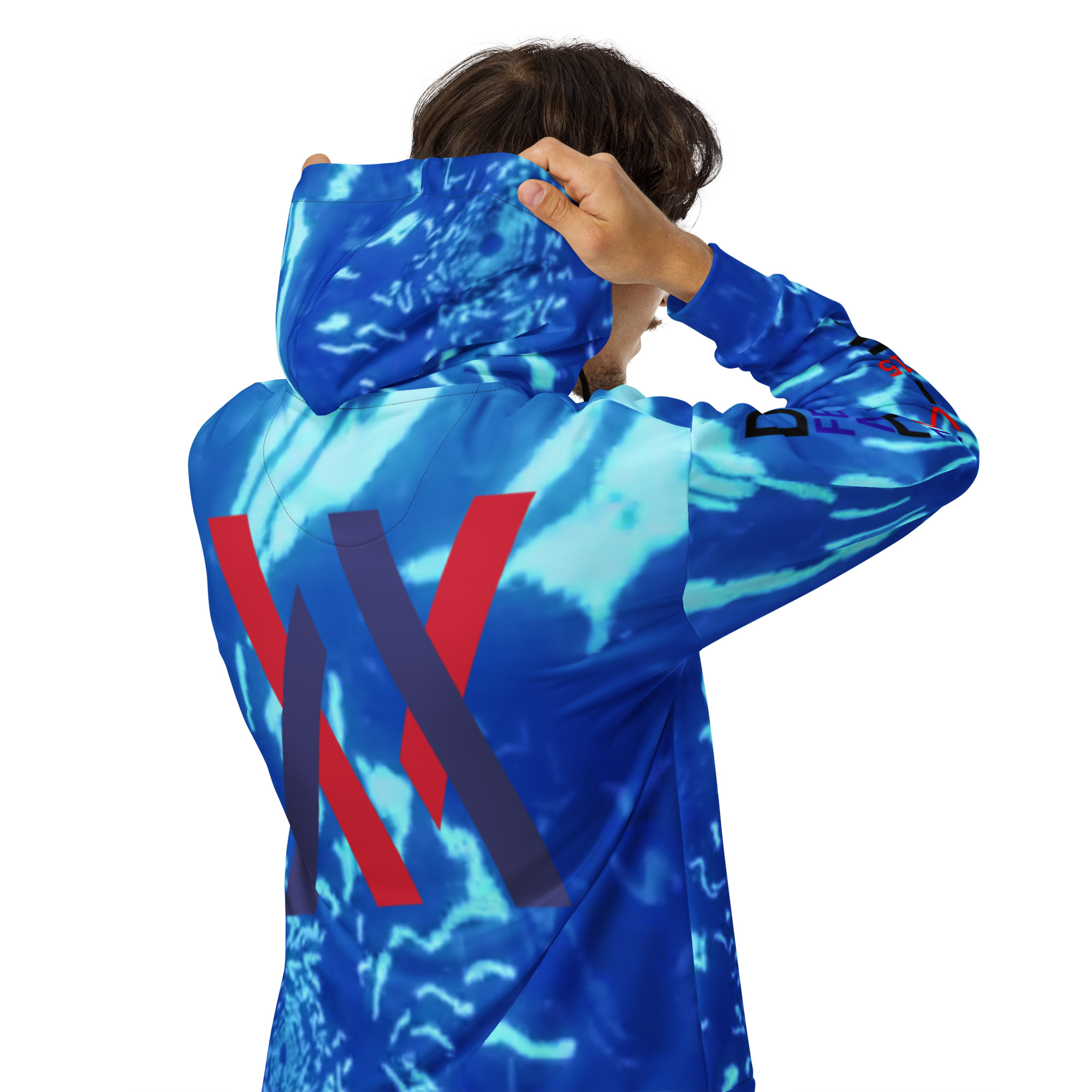 Original Dayf Control Series Number 15 Unisex Zip Hoodie Allover Control – Bild 6