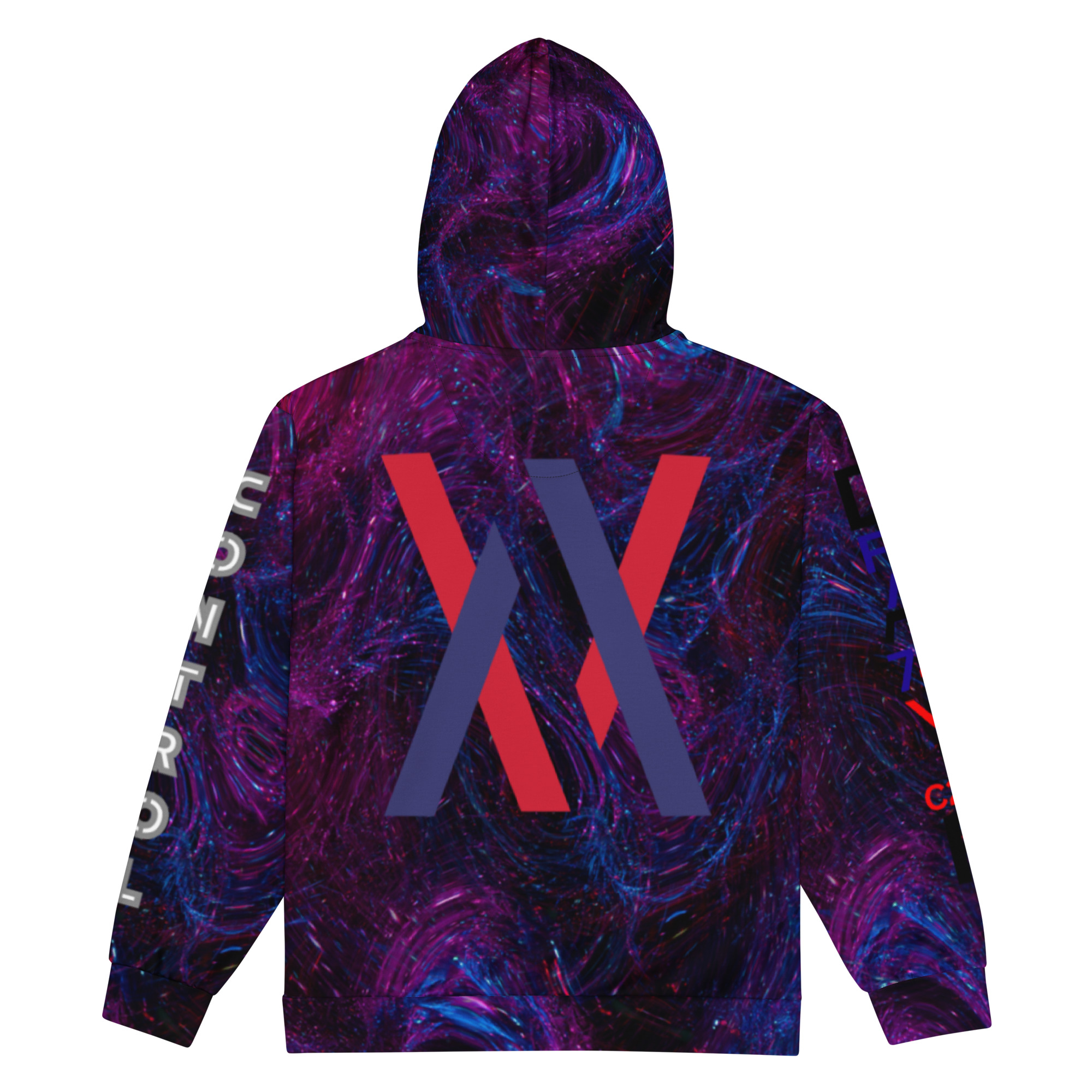 Original Dayf Control Series Number 21 Unisex Zip Hoodie Allover Control – Bild 4