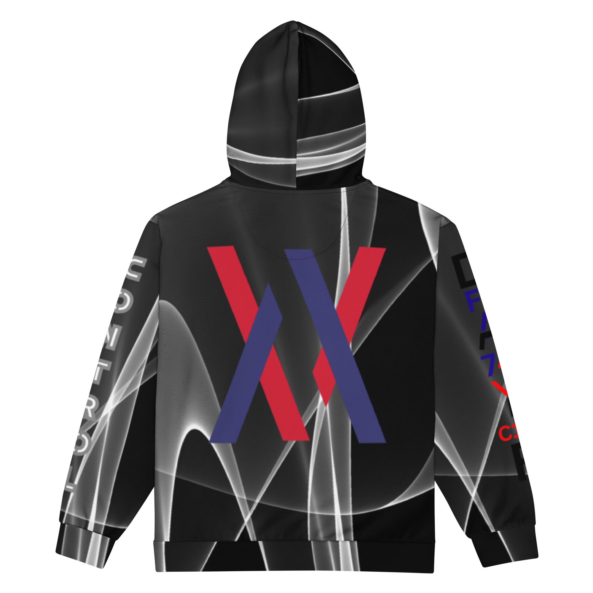 Original Dayf Serie Control Numero 19 Sweat a capuche zippe unisexe Allover Control – Bild 4