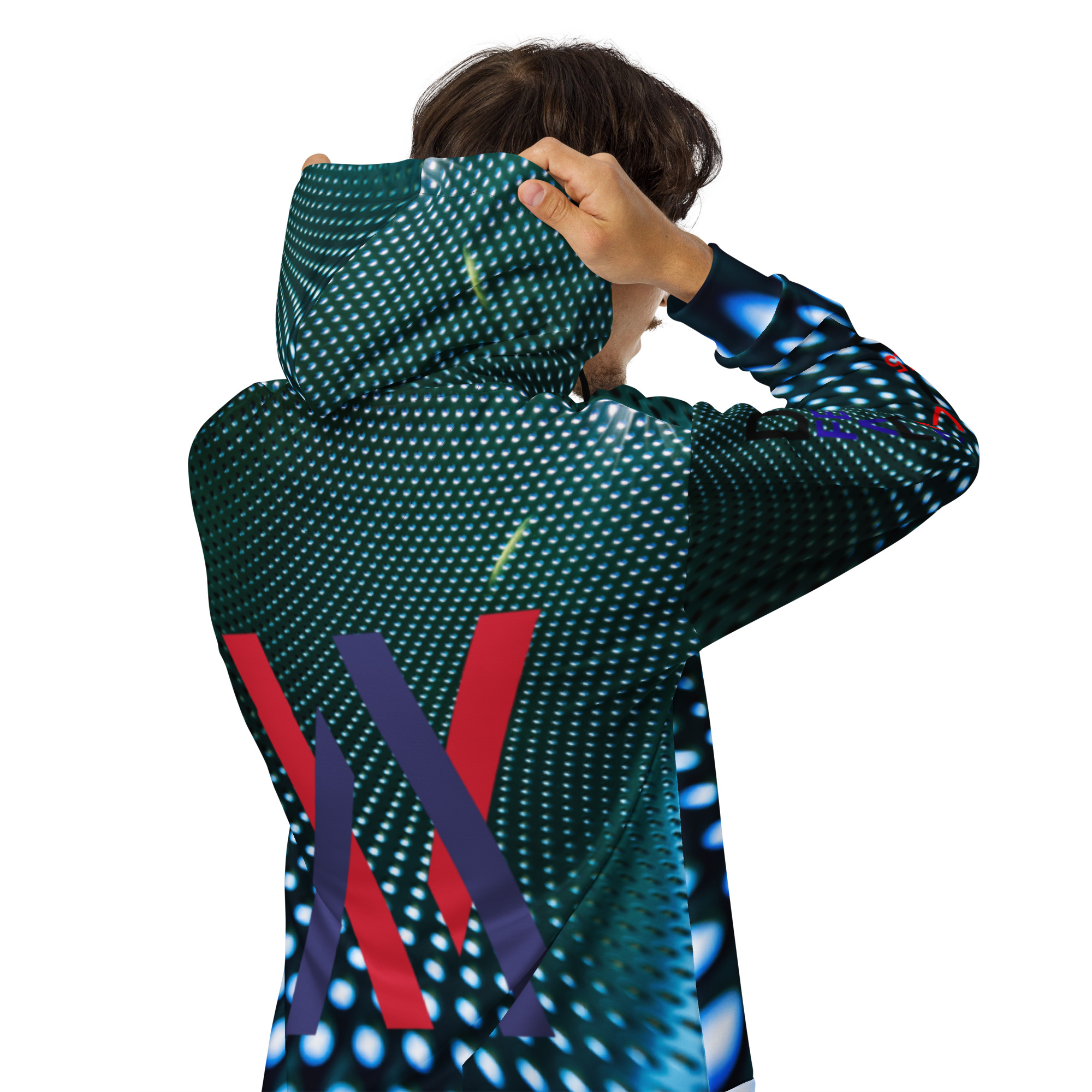 Original Dayf ES Imperium Serie Numero 15 Sudadera con capucha y cremallera unisex Allover Imperium – Bild 6