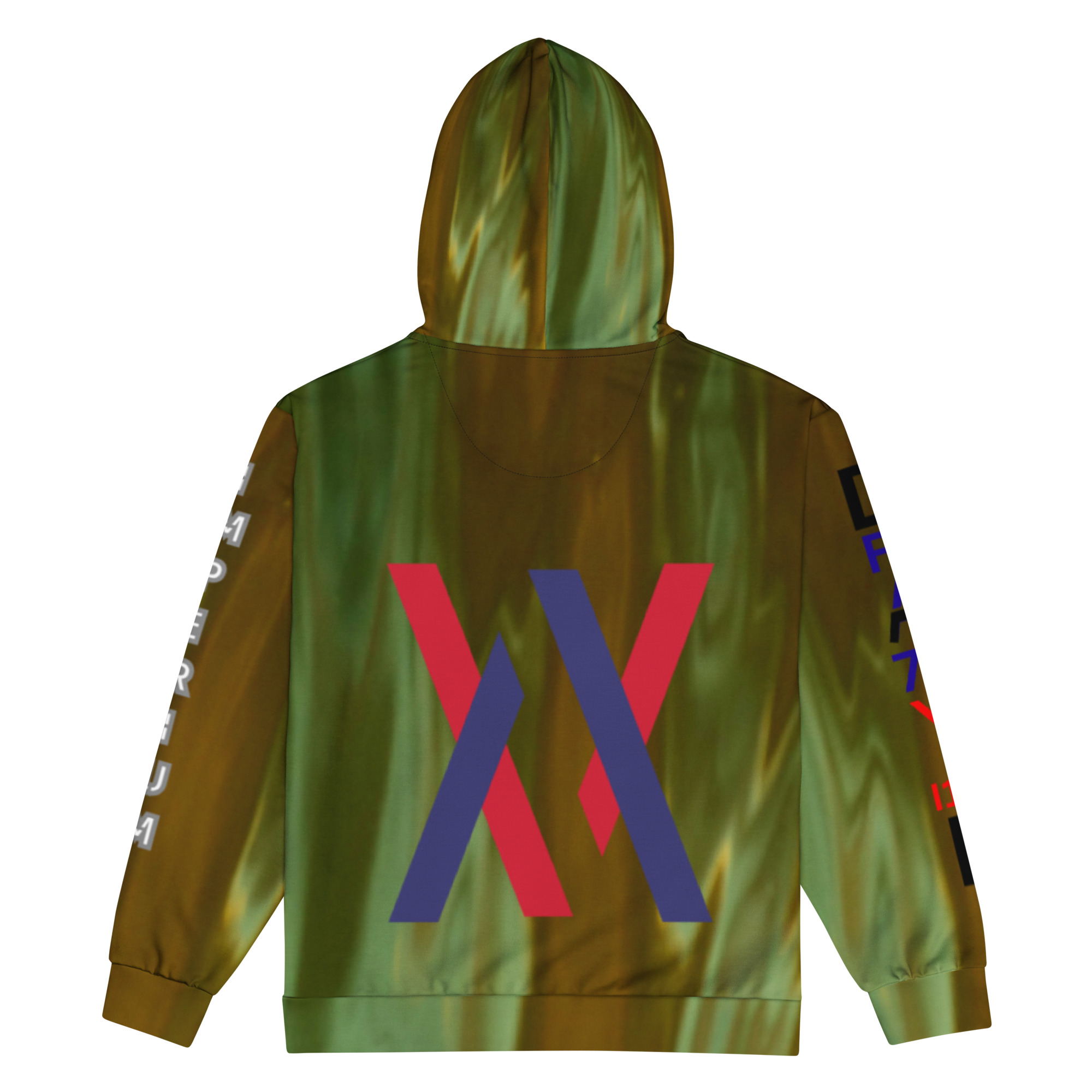 Original Dayf ES Imperium Serie Numero 19 Sudadera con capucha y cremallera unisex Allover Imperium – Bild 4