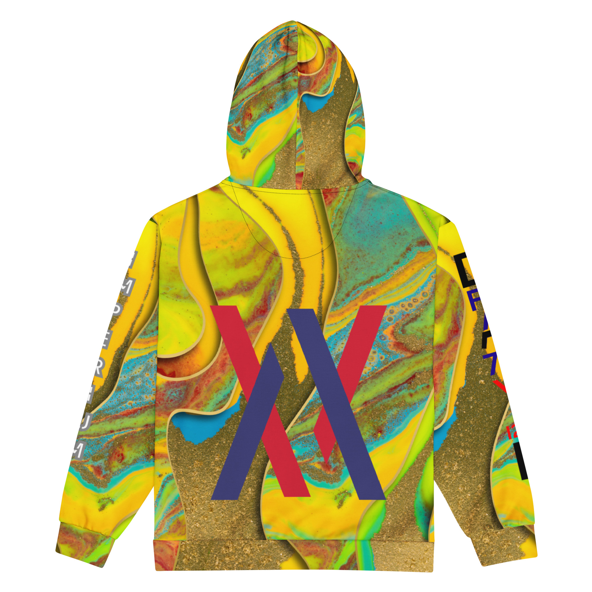 Original Dayf DE Imperium Serie Numero 21 Unisex Zip Hoodie Allover Imperium – Bild 4