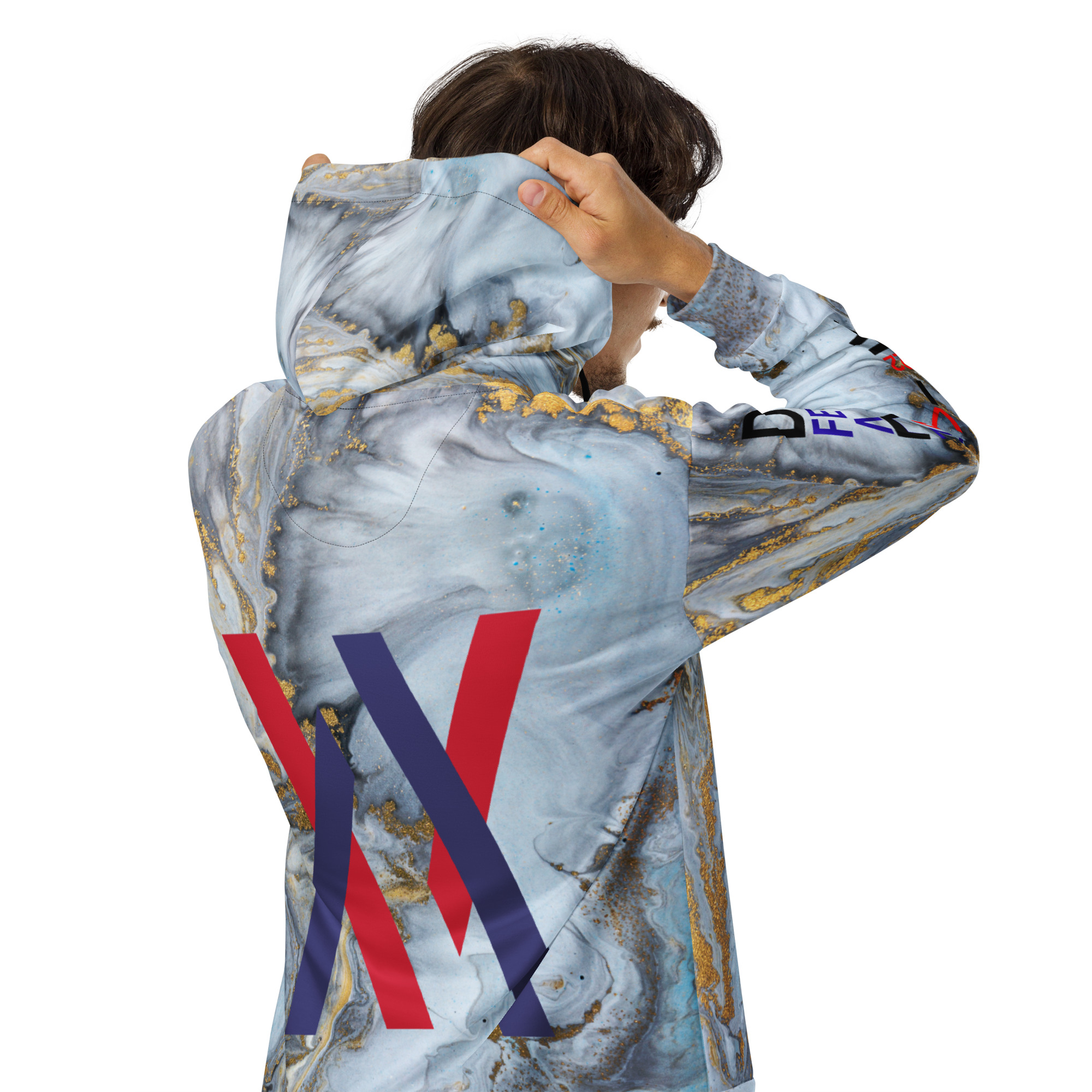 Original Dayf DE Imperium Serie Numero 22 Unisex Zip Hoodie Allover Imperium – Bild 6