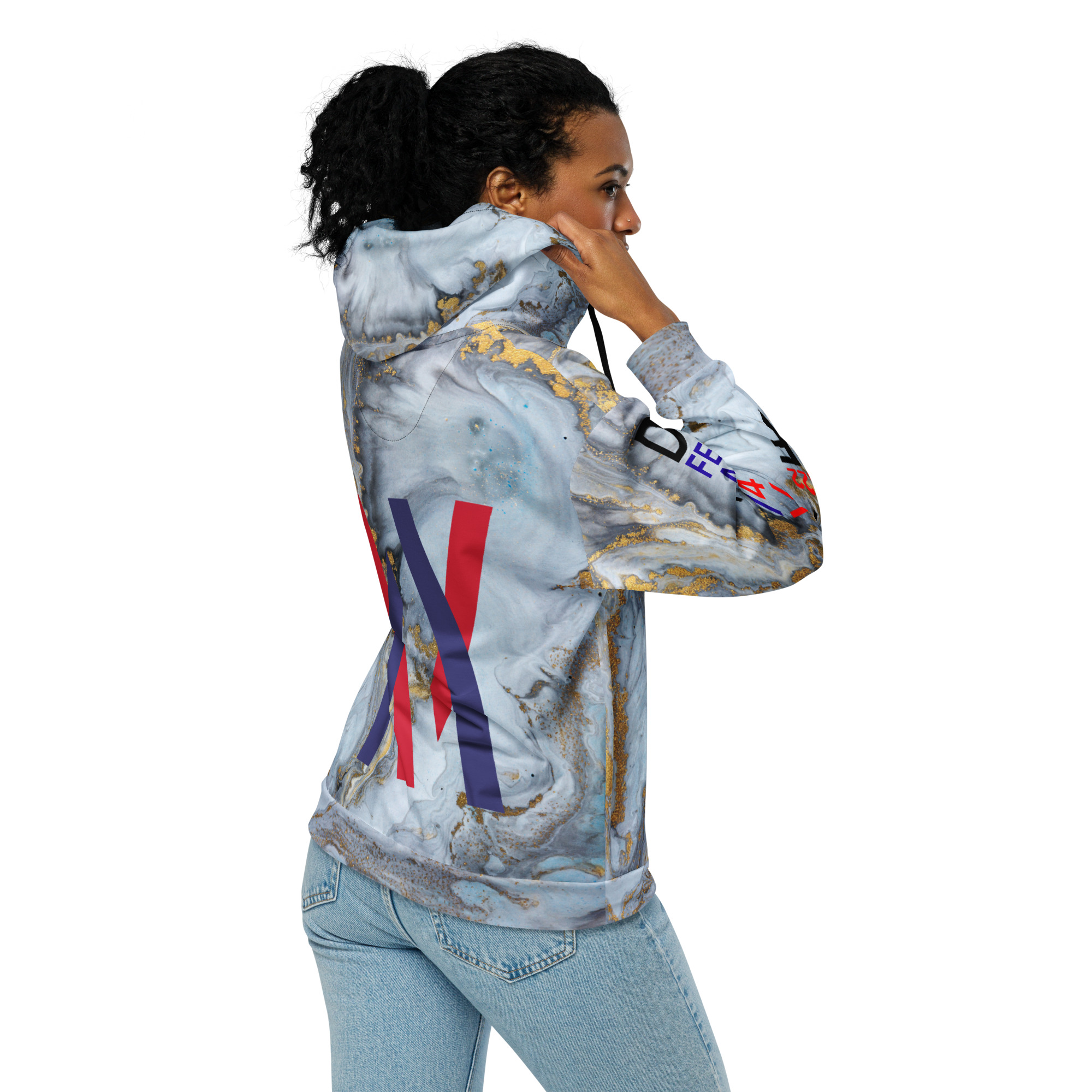 Original Dayf DE Imperium Serie Numero 22 Unisex Zip Hoodie Allover Imperium – Bild 9