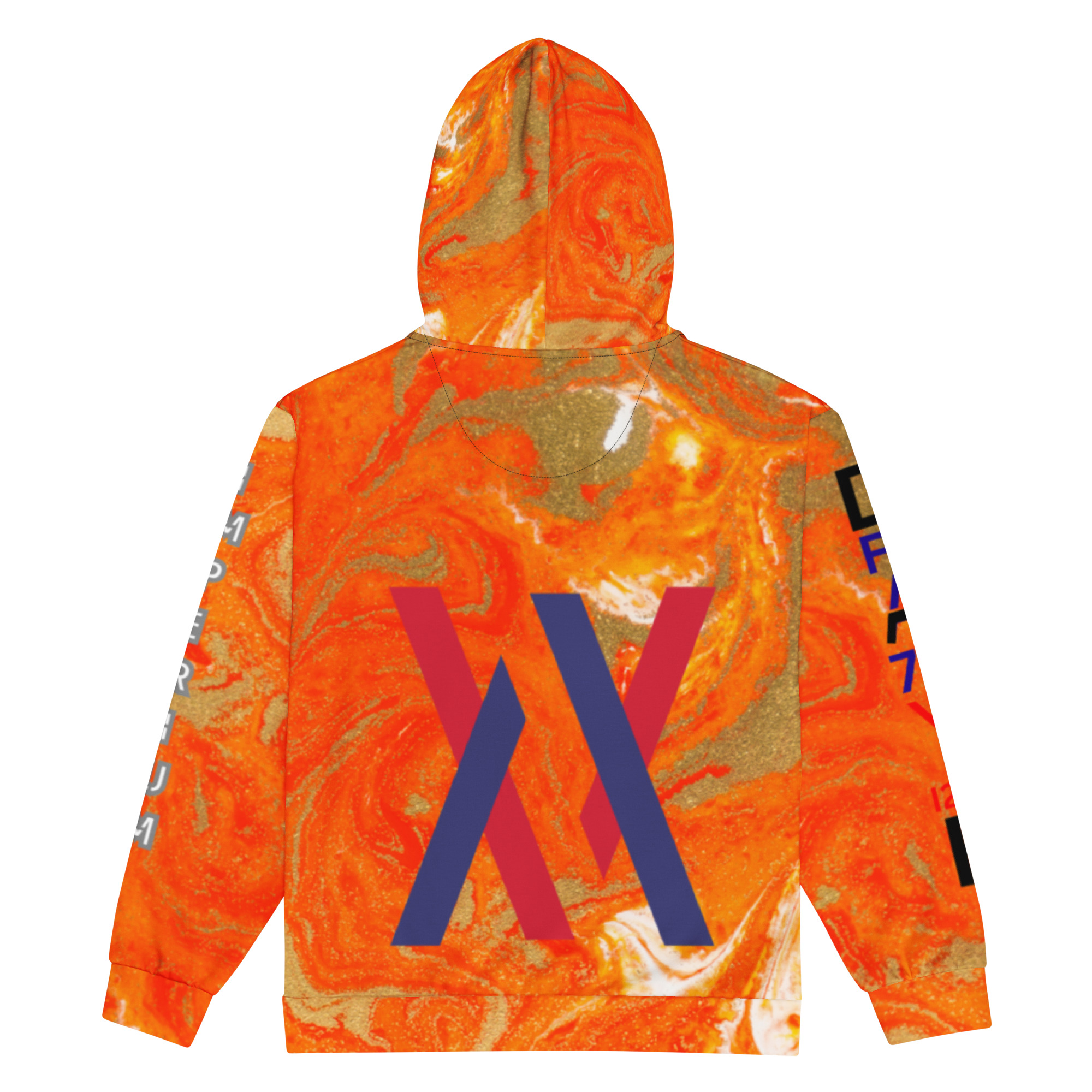 Original Dayf EN Imperium Serie Numero 28 Unisex Zip Hoodie Allover Imperium – Bild 4