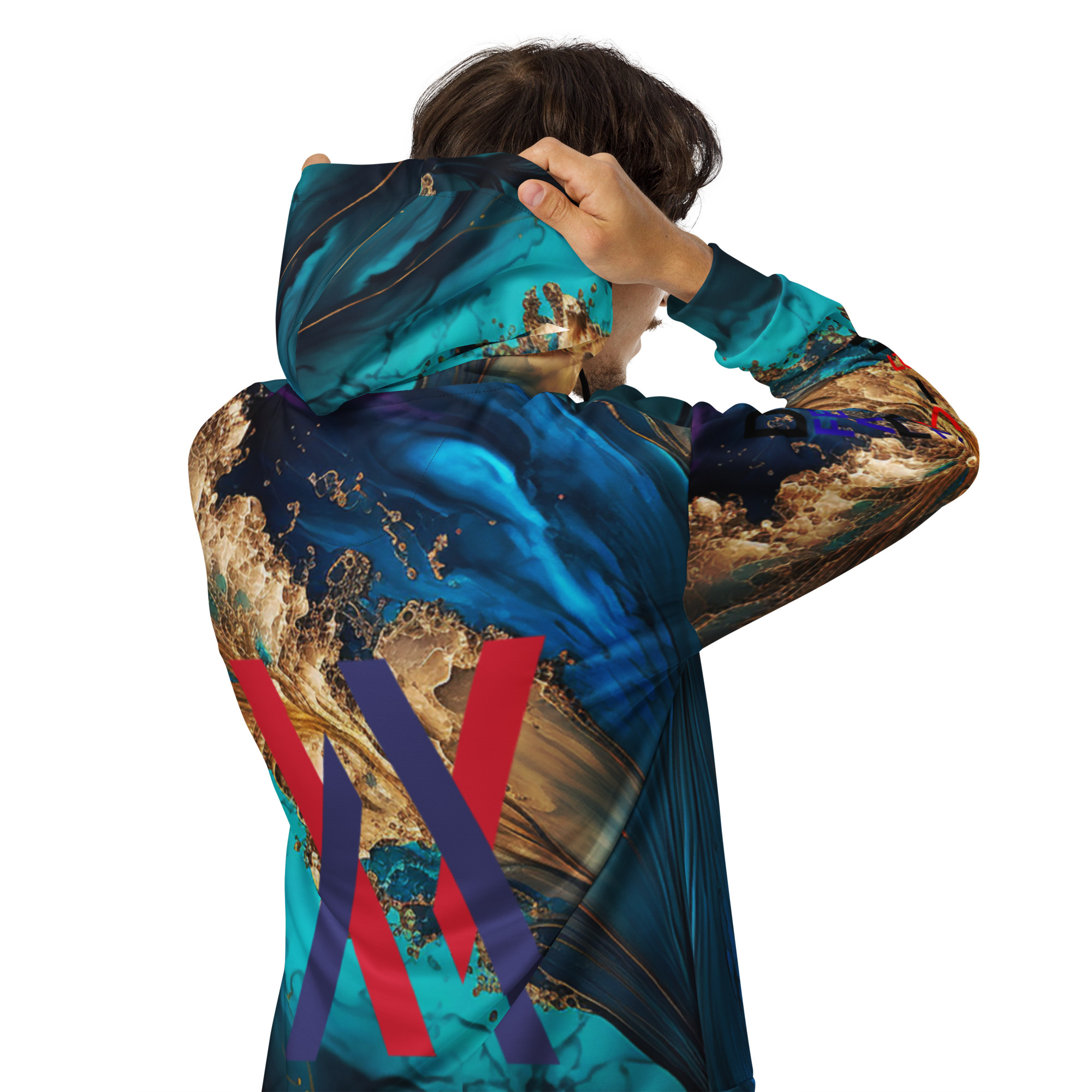 Original Dayf FR Imperium Serie Numero 27 Sweat a capuche zippe unisexe Allover Imperium – Bild 6