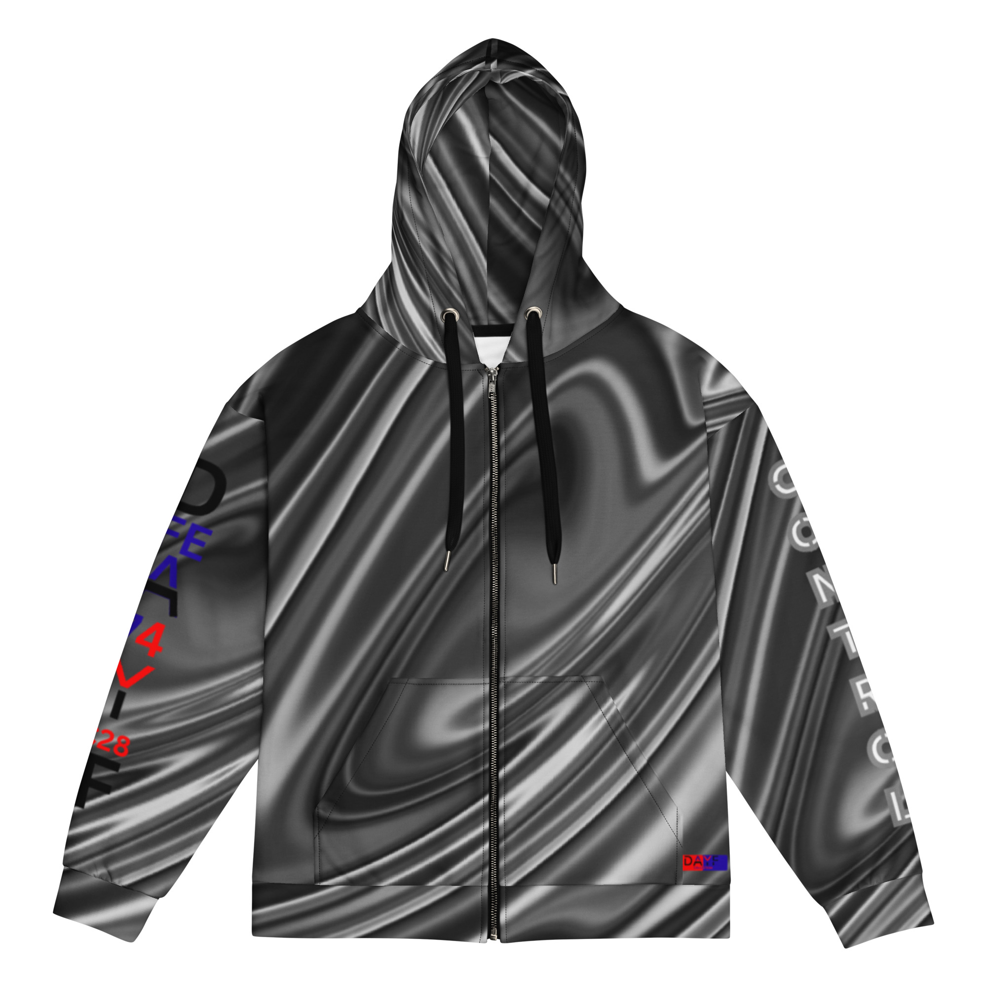 Original Dayf Serie Control Numero 28 Sweat a capuche zippe unisexe Allover Control – Bild 3